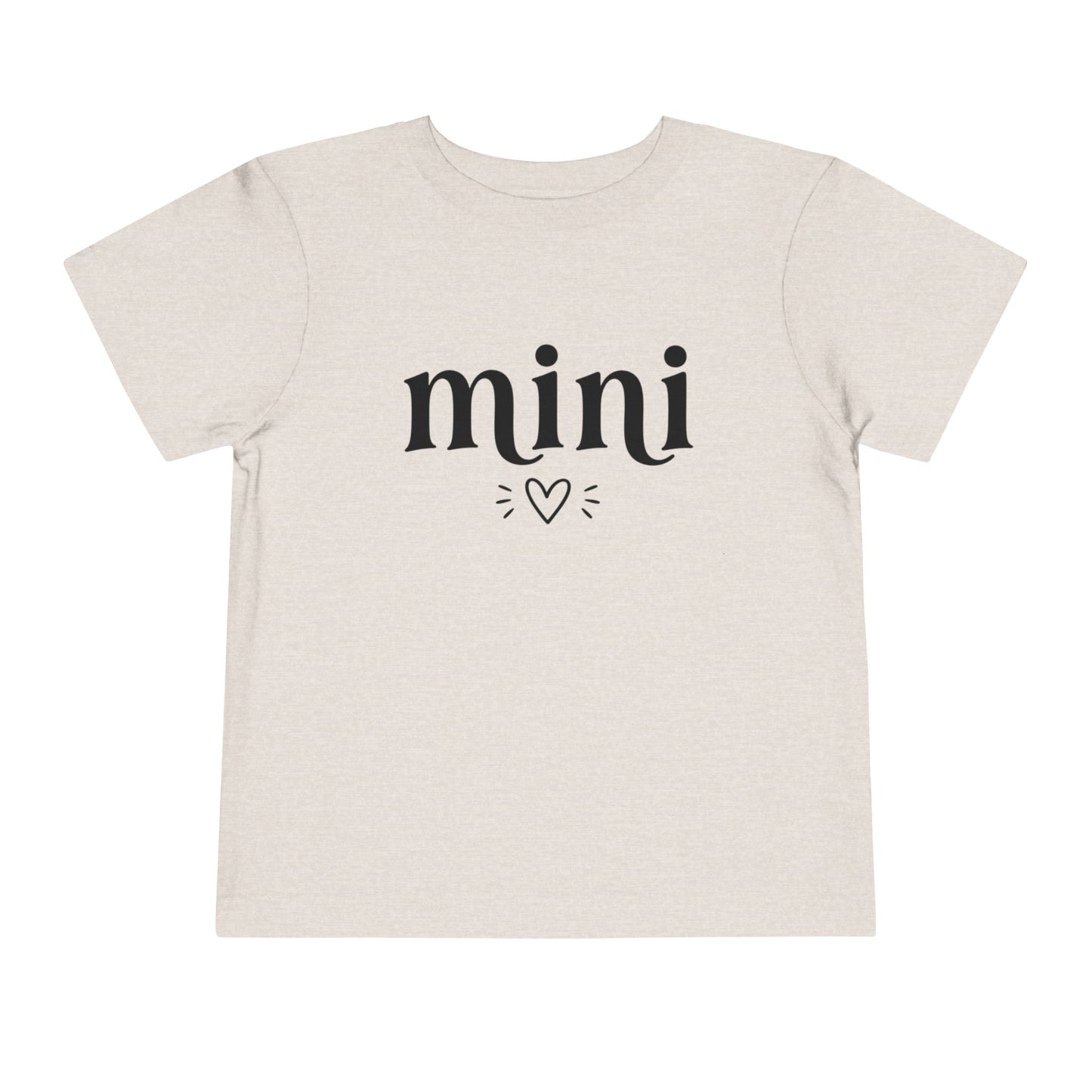 Toddler Tee — "mini" Heart Graphic