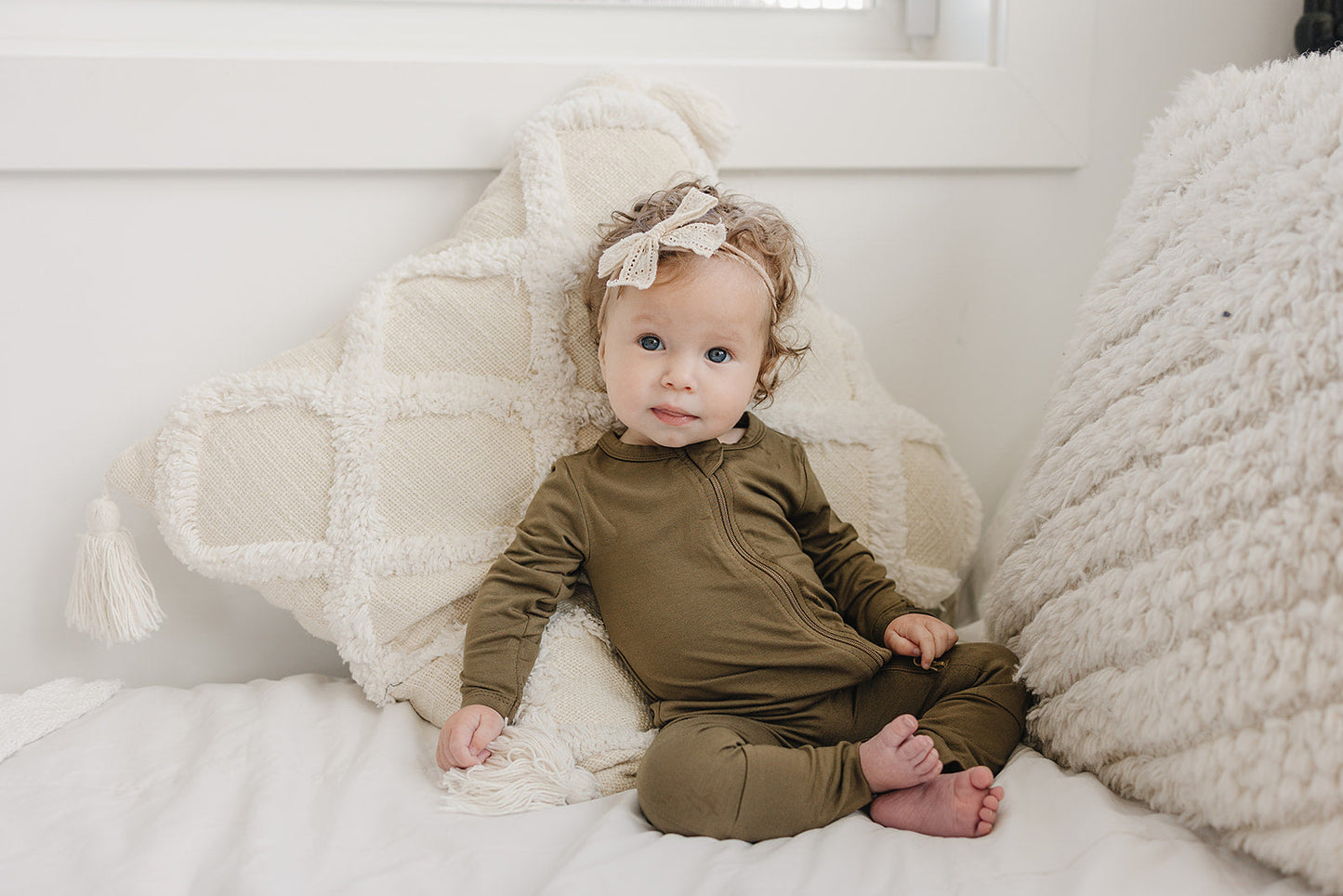 Solid Bamboo Zippy Pajamas for baby- more colors