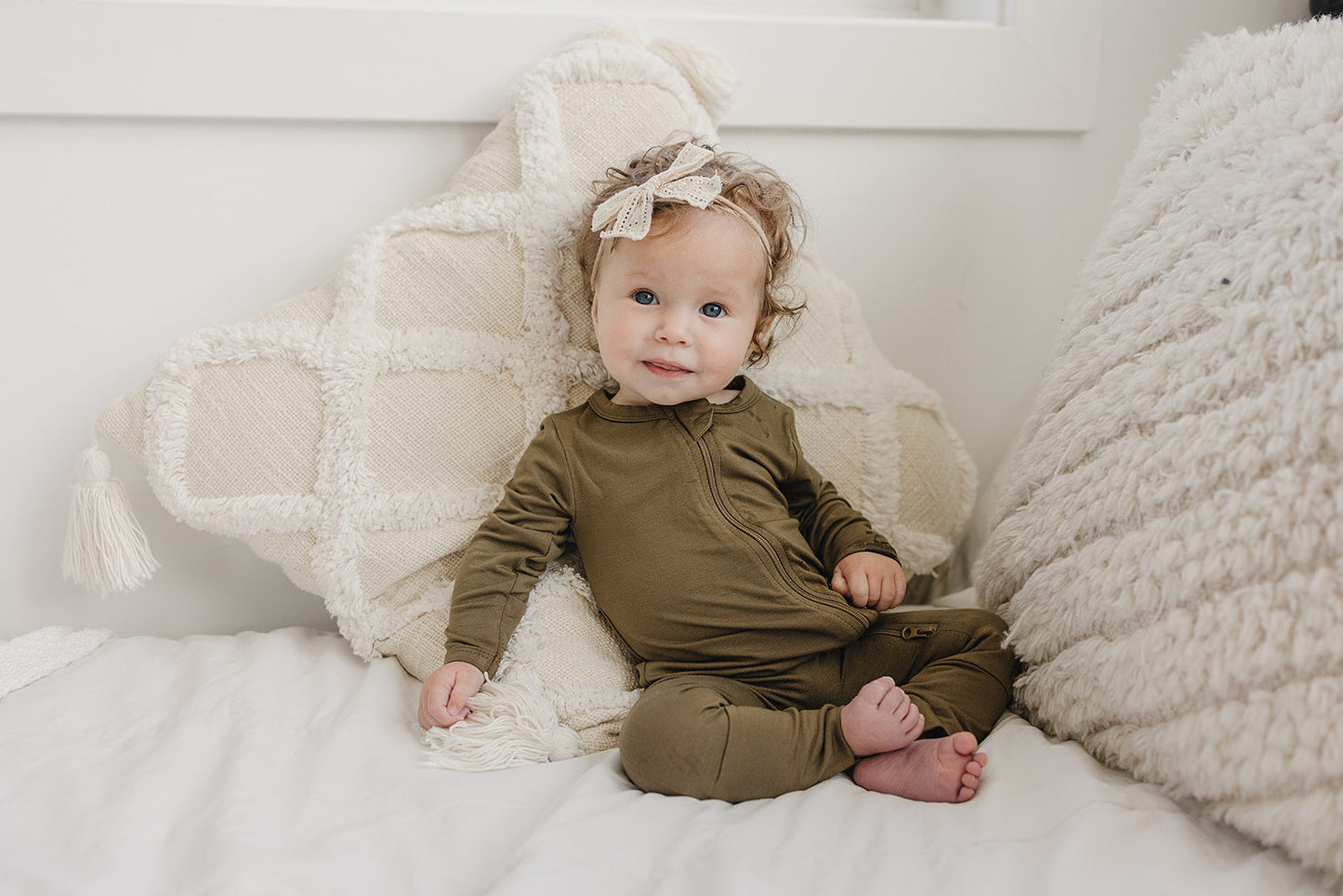 Solid Bamboo Zippy Pajamas for baby- more colors