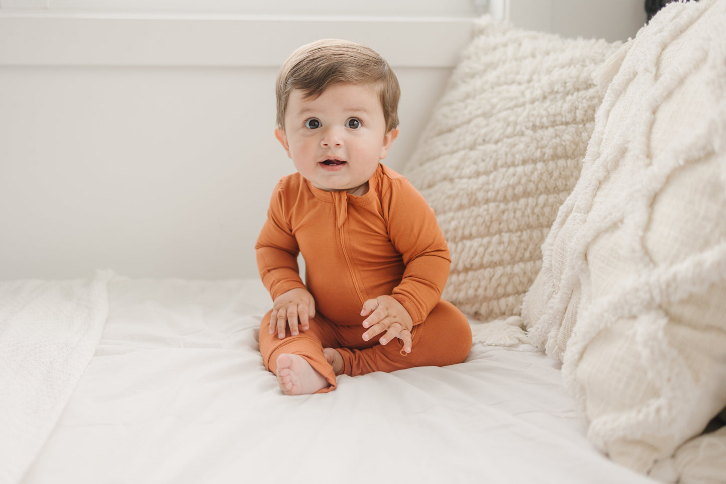 Solid Bamboo Zippy Pajamas for baby- more colors