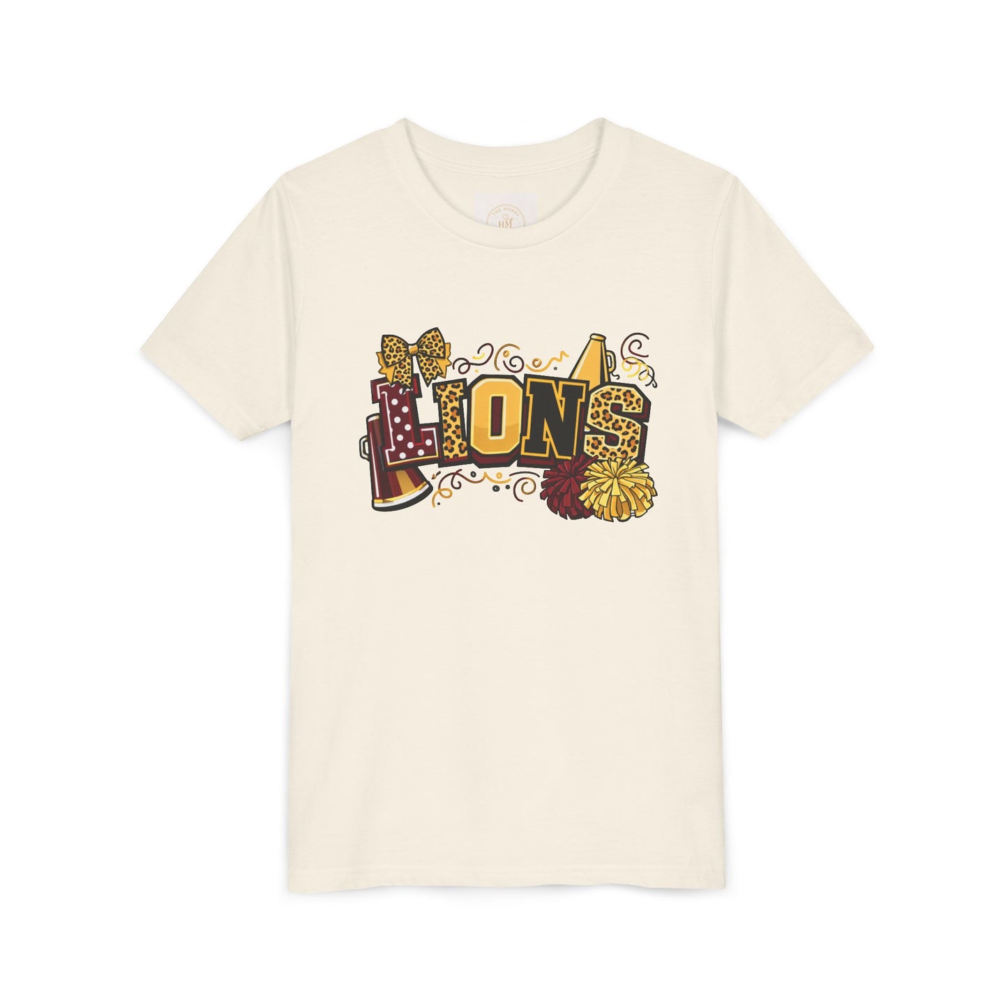 School Spirit Lions Cheer Graphic- Youth