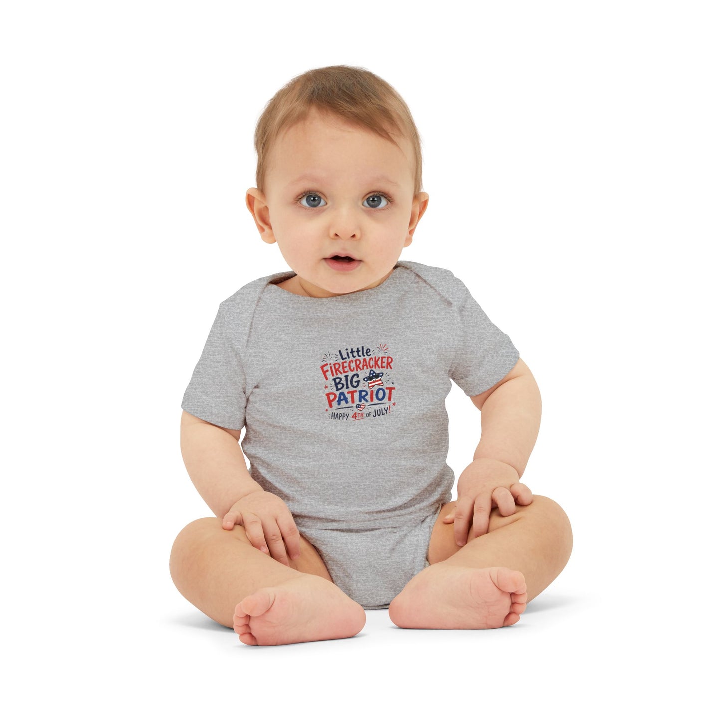 Little Firecracker 4th of July Baby Onesie