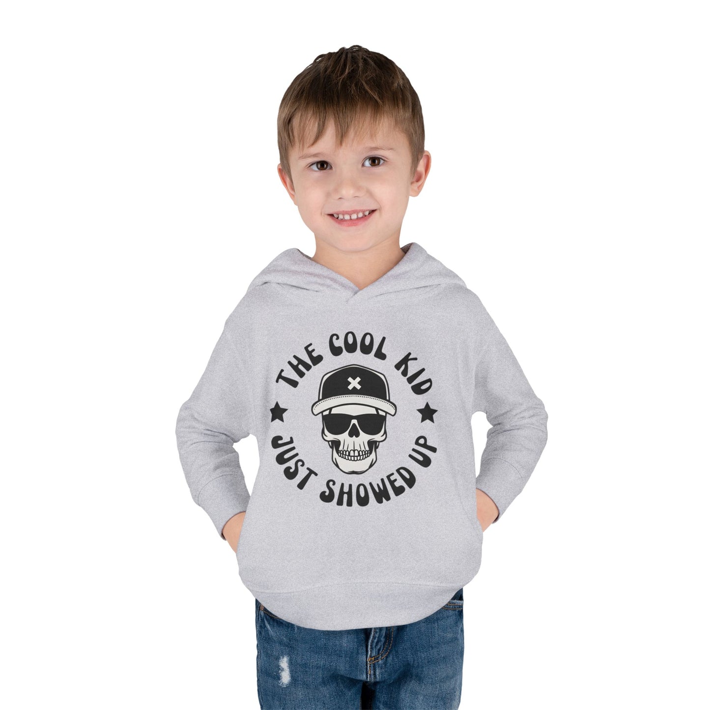 "The Cool Kid Just Showed Up" Toddler Hoodie