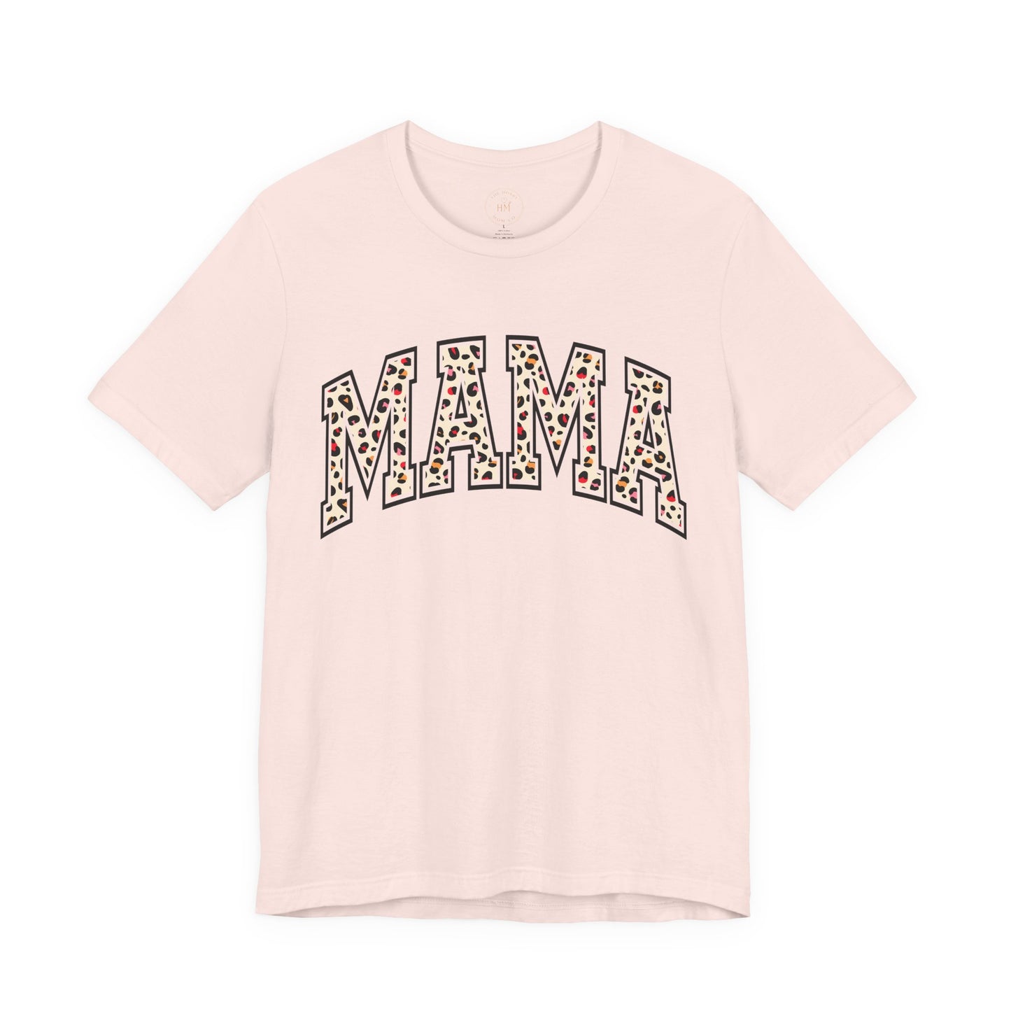 Women's Casual 'MAMA' Leopard Print Graphic Tee