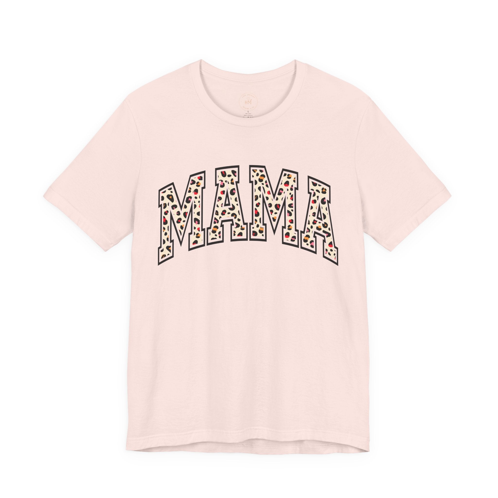 Women's Casual 'MAMA' Leopard Print Graphic Tee