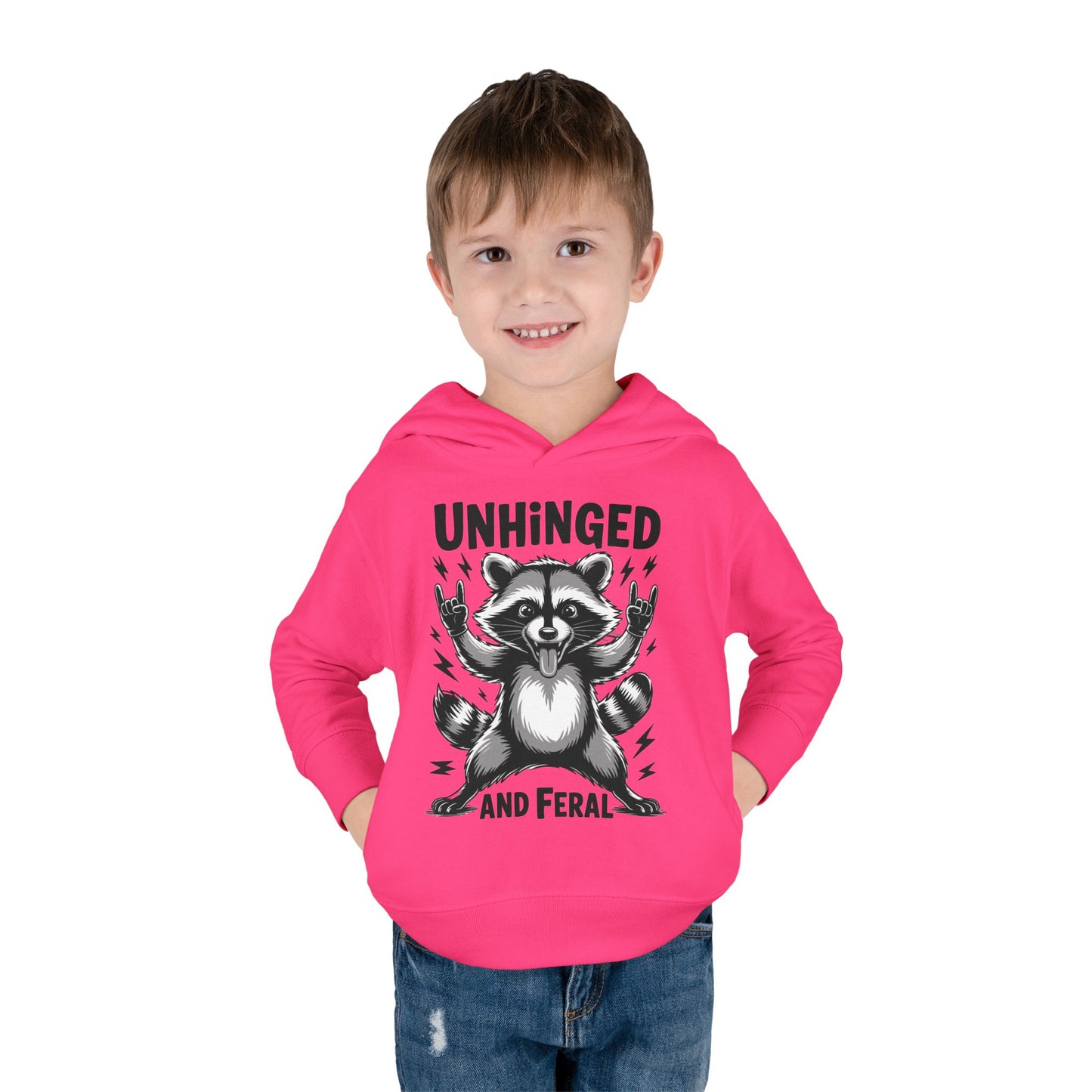 "Unhinged and Feral" Toddler Hoodie