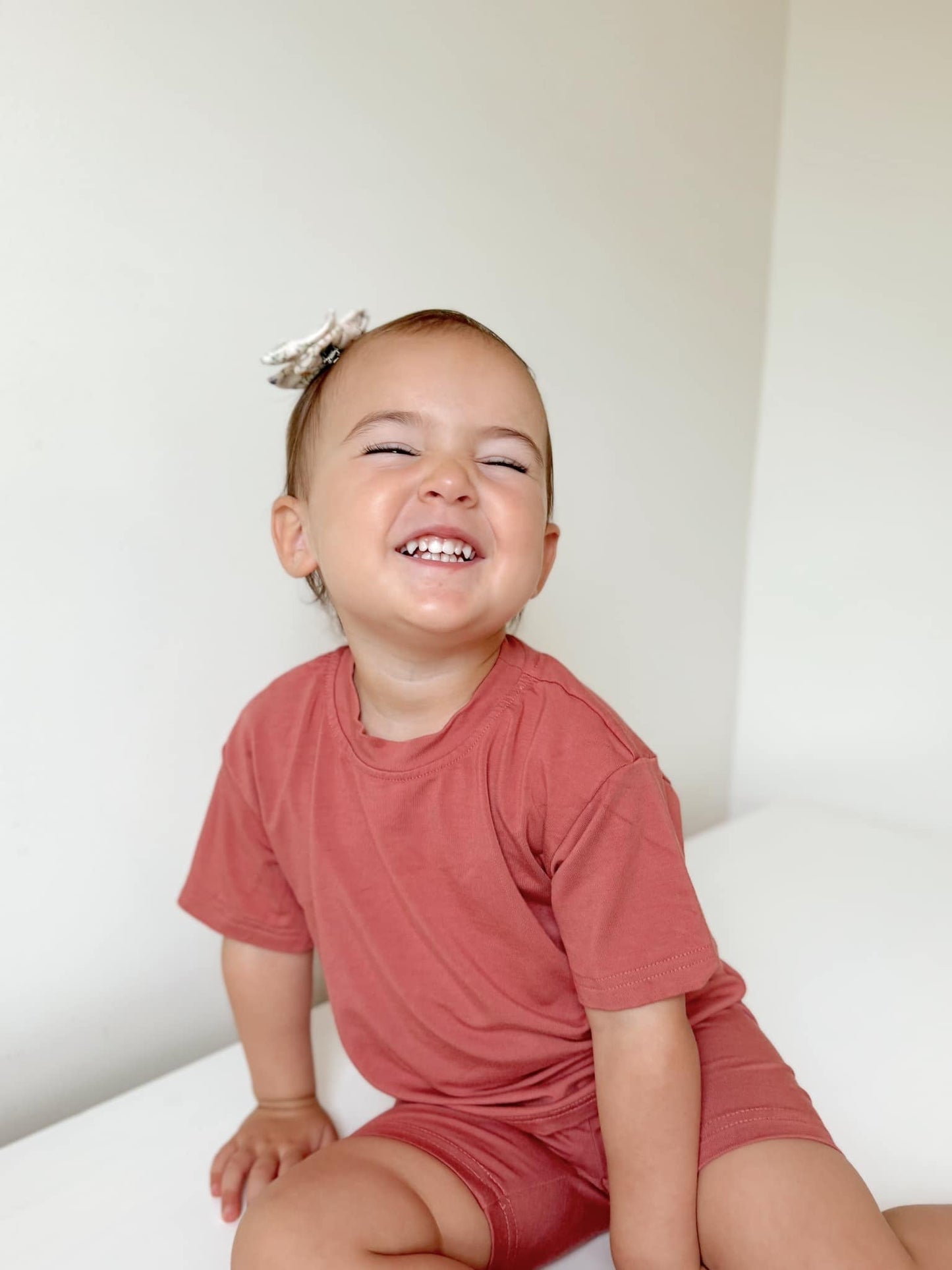 Bamboo Tee & Bike Shorts For Baby and Toddler- sold as separates