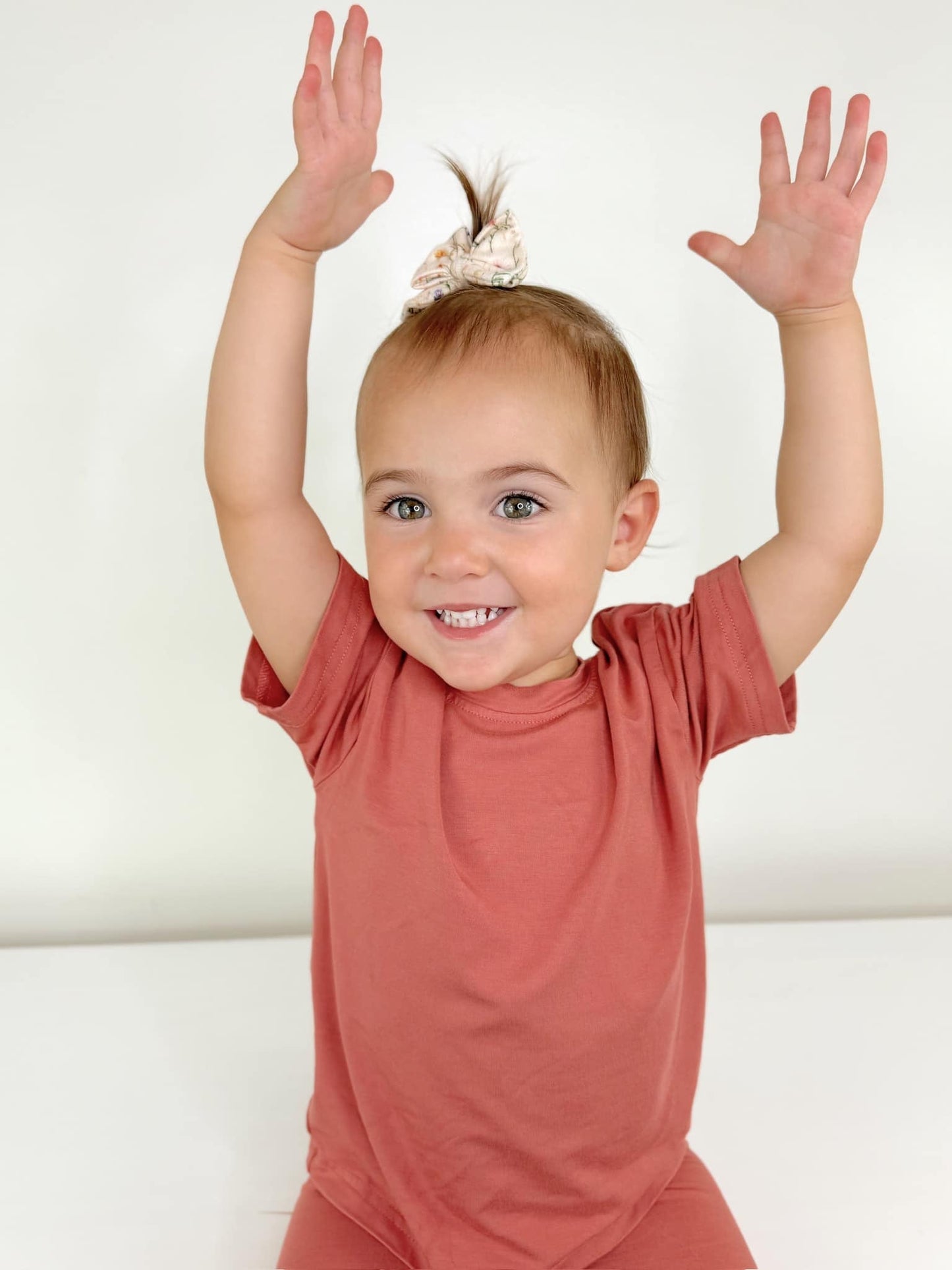 Bamboo Tee & Bike Shorts For Baby and Toddler- sold as separates