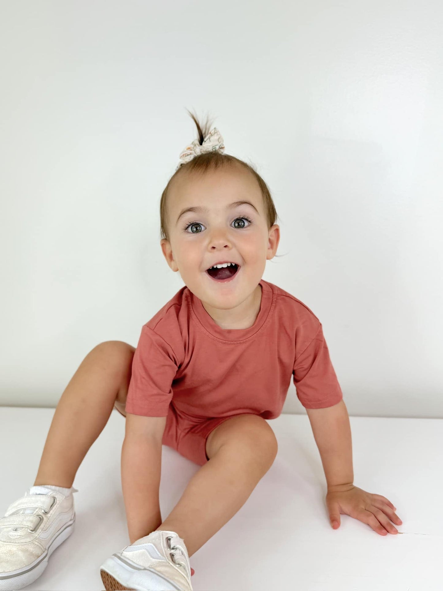 Bamboo Tee & Bike Shorts For Baby and Toddler- sold as separates