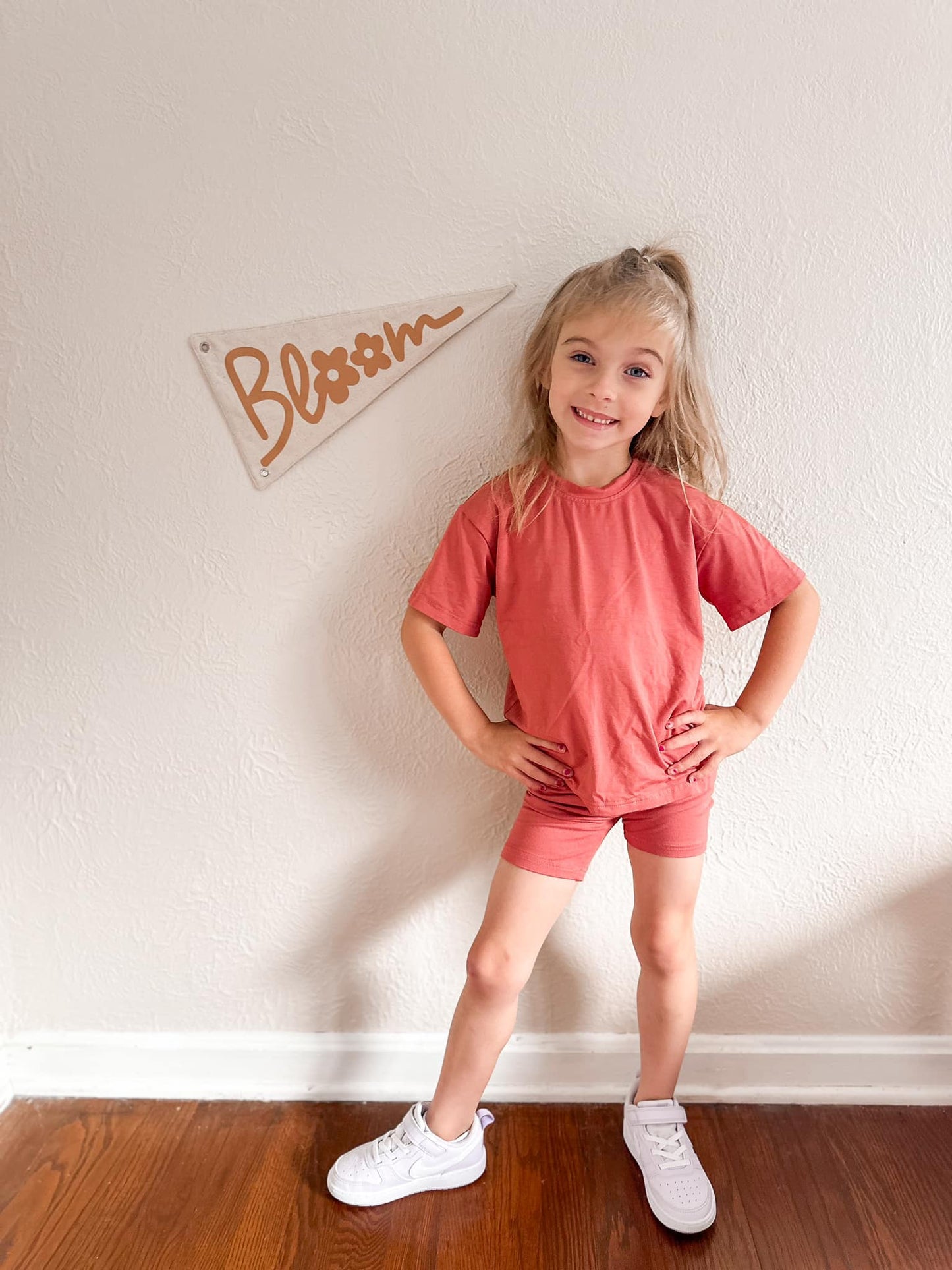 Bamboo Tee & Bike Shorts For Baby and Toddler- sold as separates