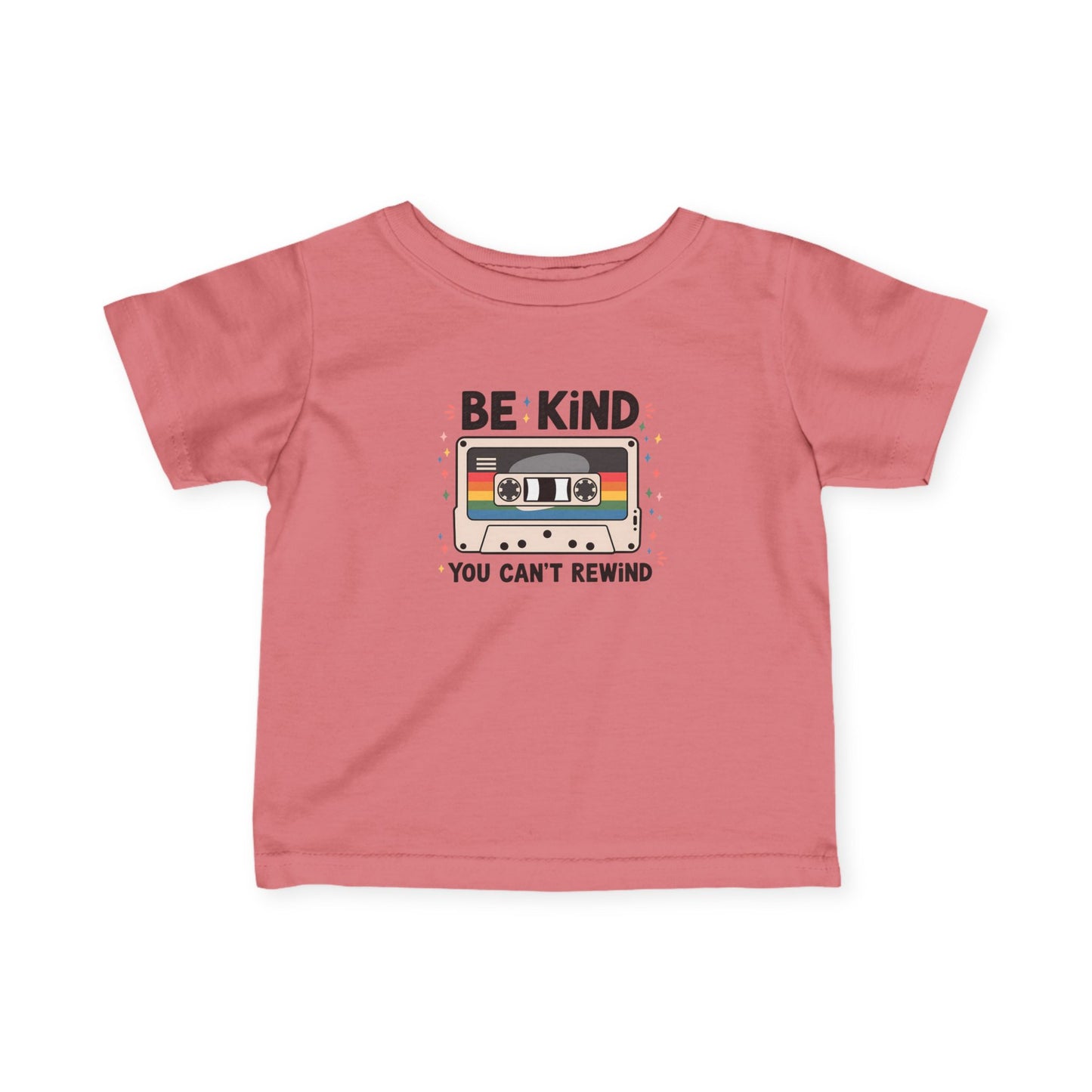 Baby Retro Cassette Tee | "Be Kind, You Can't Rewind" Infant Shirt
