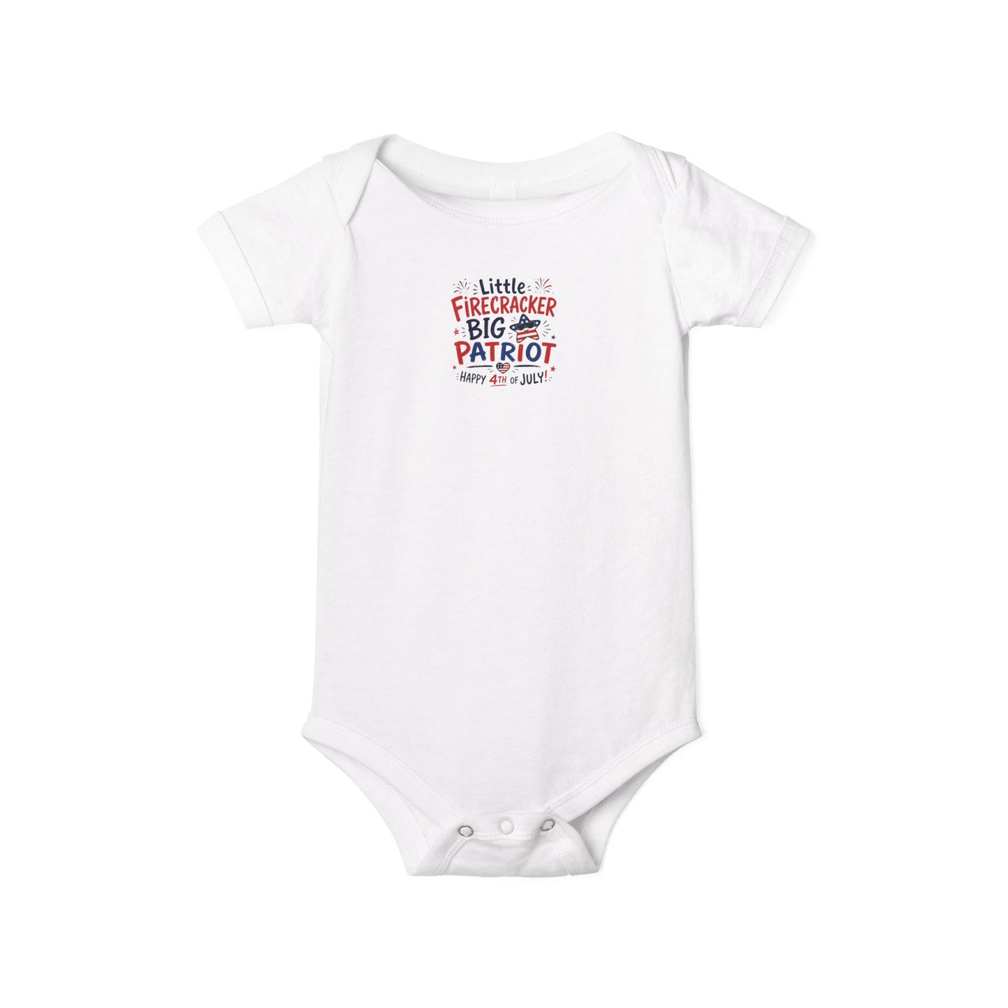 Little Firecracker 4th of July Baby Onesie