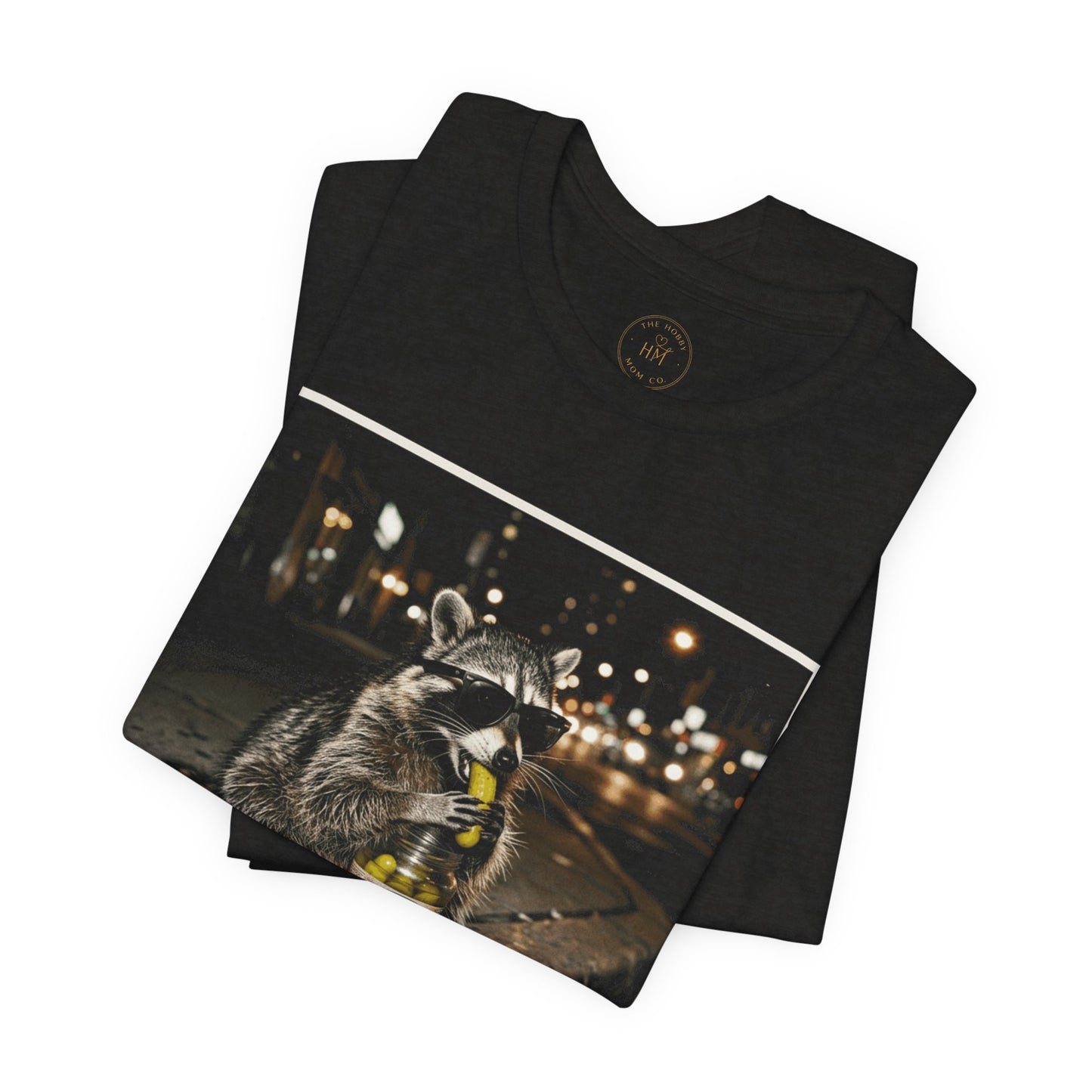 Raccoon Eating Pickles Graphic Tee