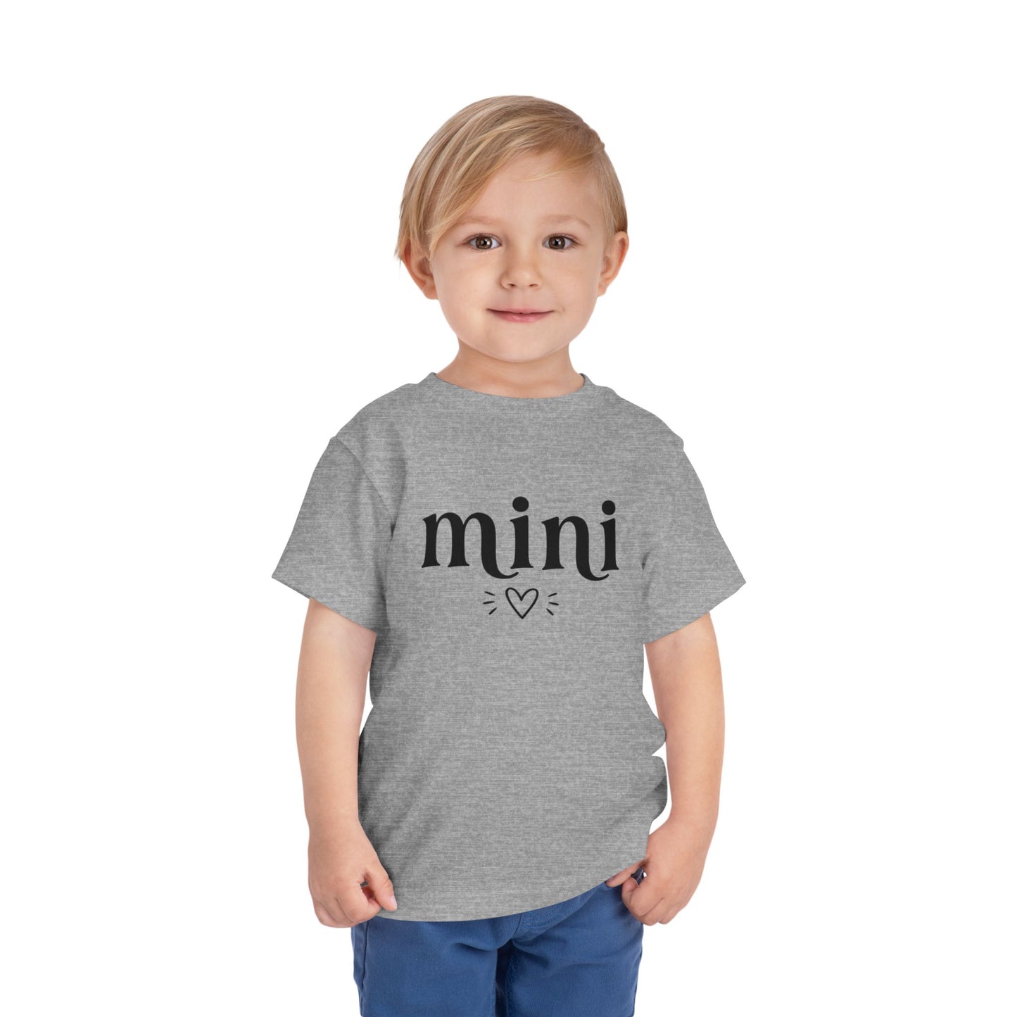 Toddler Tee — "mini" Heart Graphic