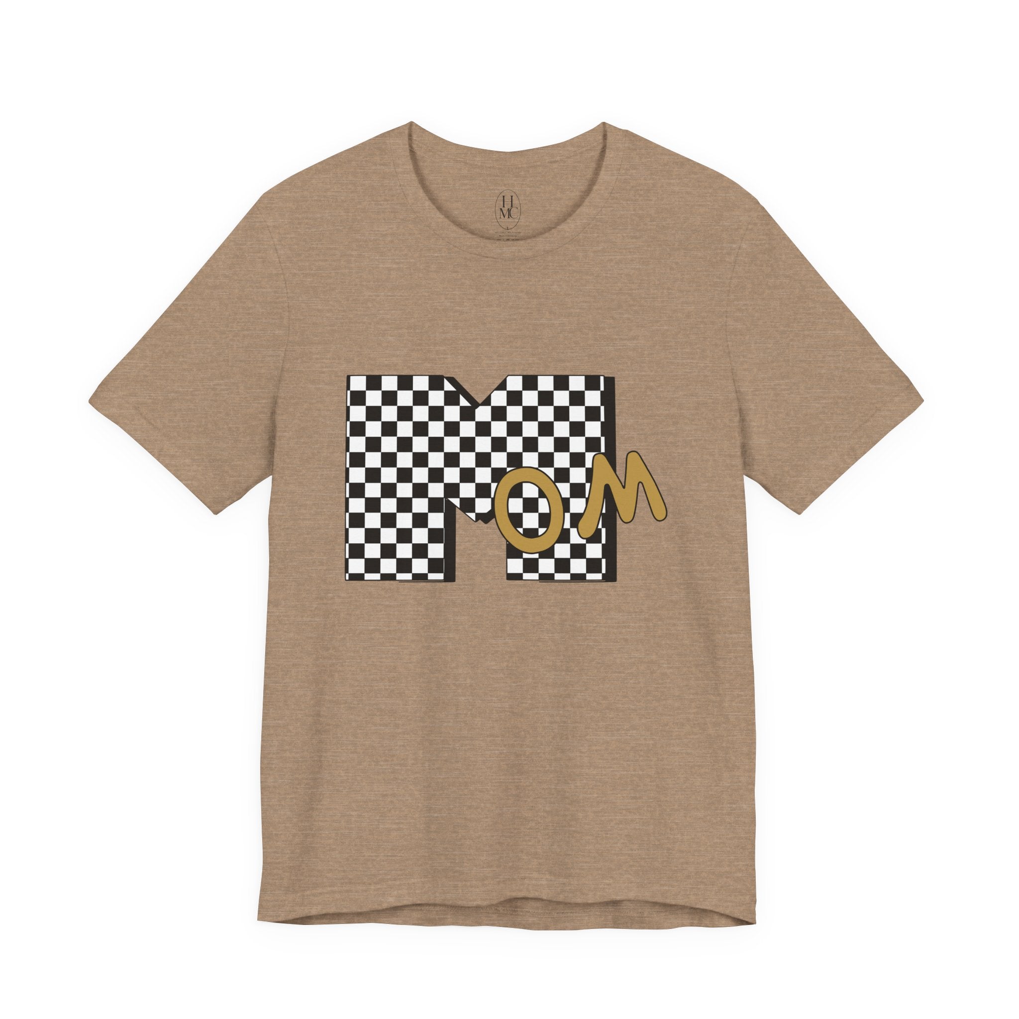 Checkerboard 'Mom' Graphic Tee