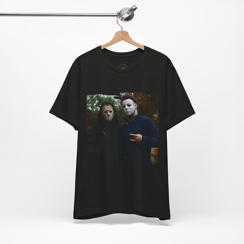 Horror Mask Duo Halloween Graphic Tee