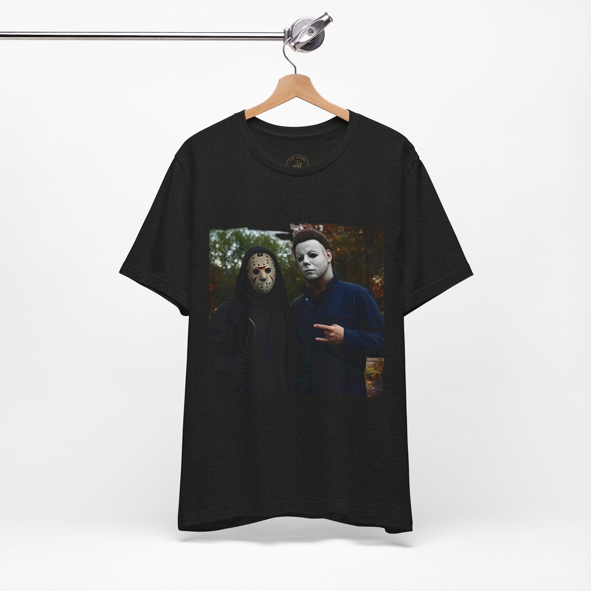 Horror Mask Duo Halloween Graphic Tee