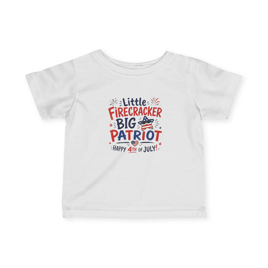 Little Firecracker 4th of July Baby T-Shirt