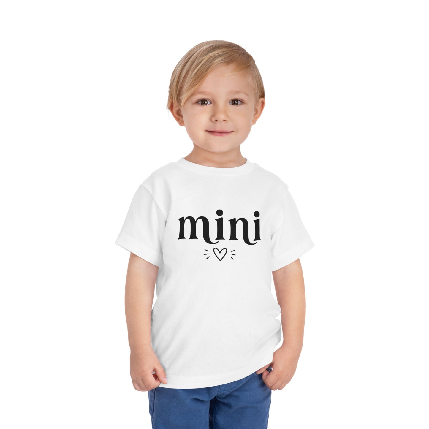 Toddler Tee — "mini" Heart Graphic