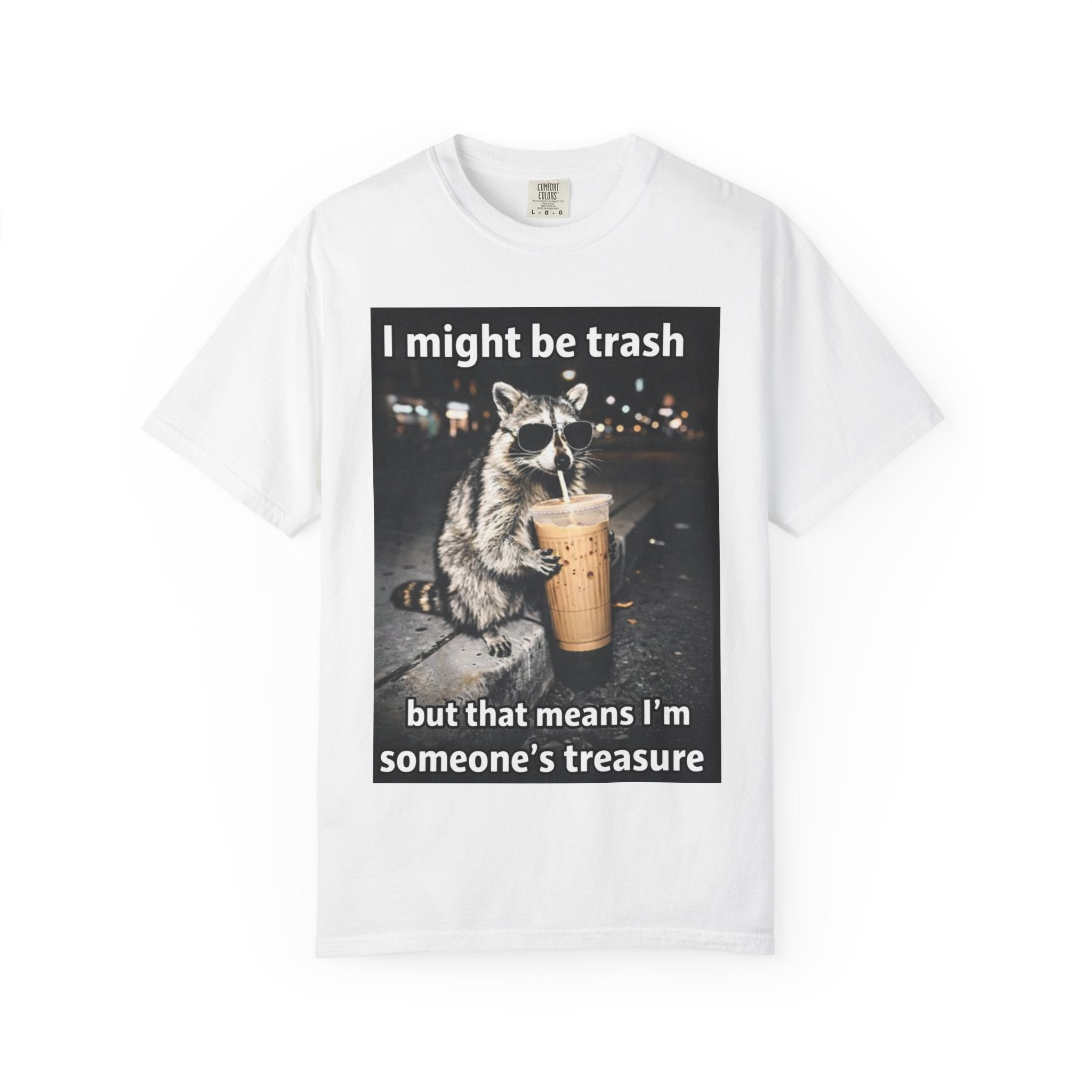 Raccoon I Might Be Trash Graphic Tee