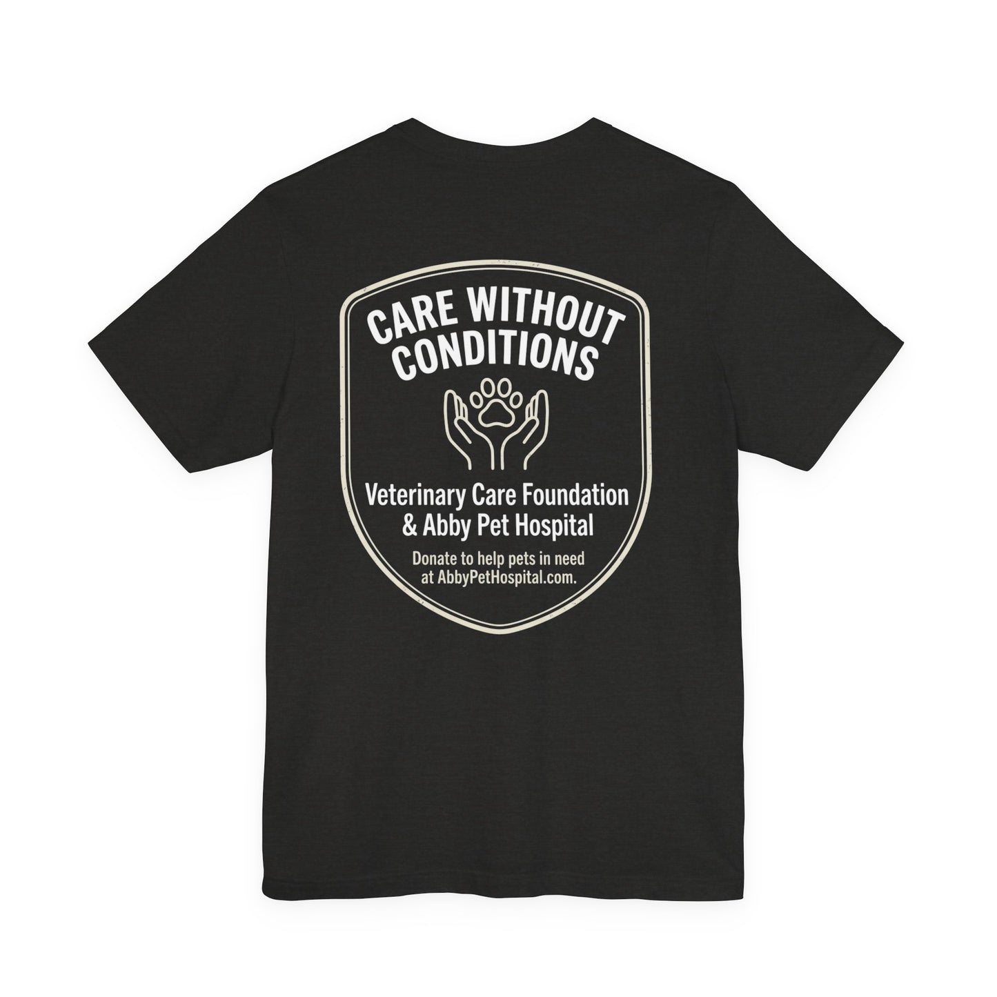 Custom Tee aat Abby Pet Hosptail - Proceeds will be donated to Abby Pet Hospital VCF fund.