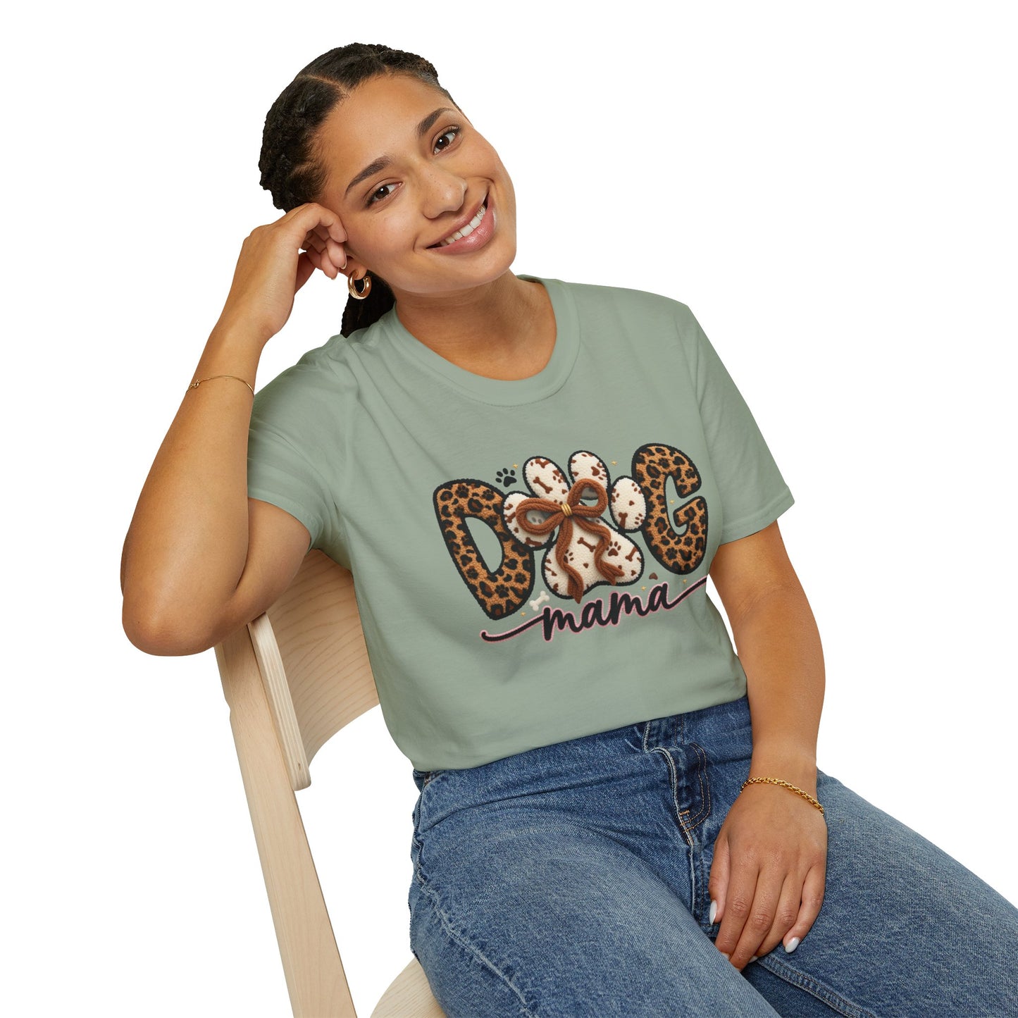 Dog Mama Leopard Paw T-Shirt