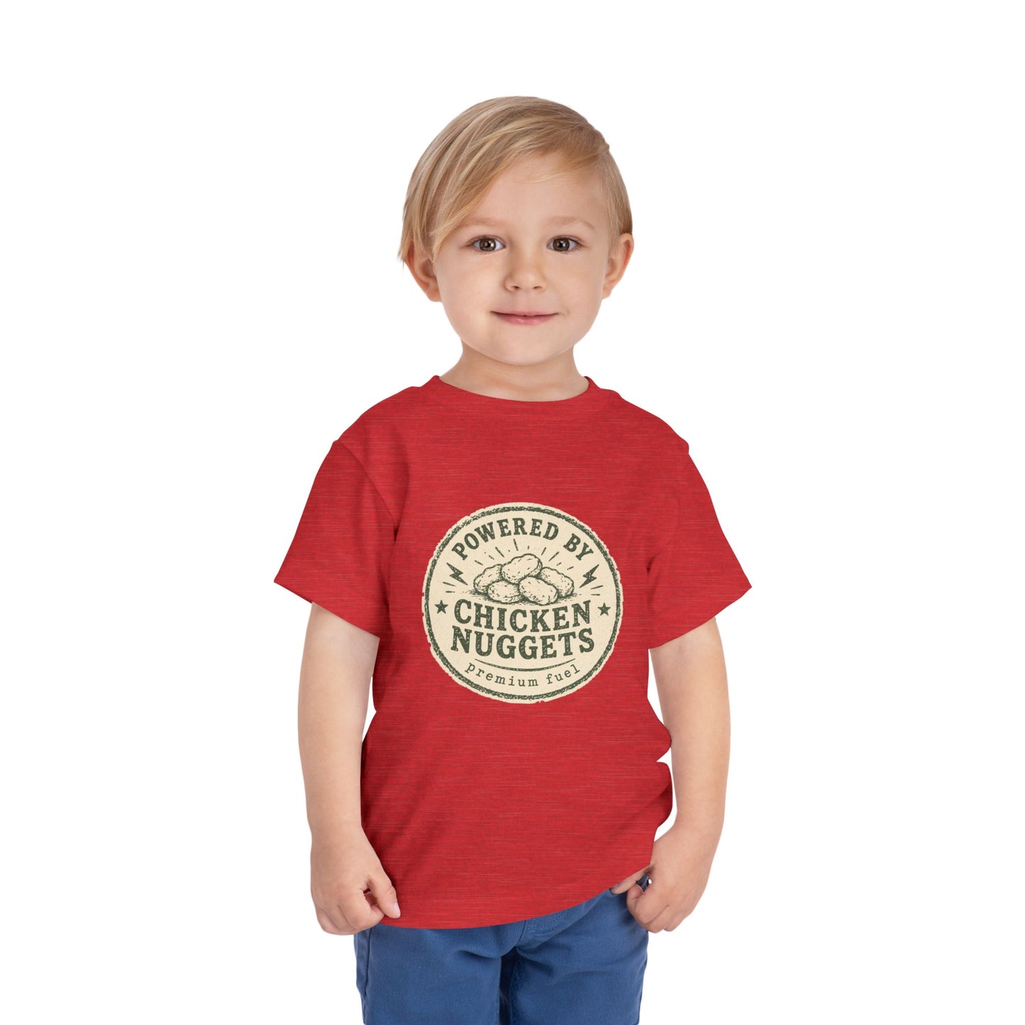 Toddler Tee — Powered by Chicken Nuggets