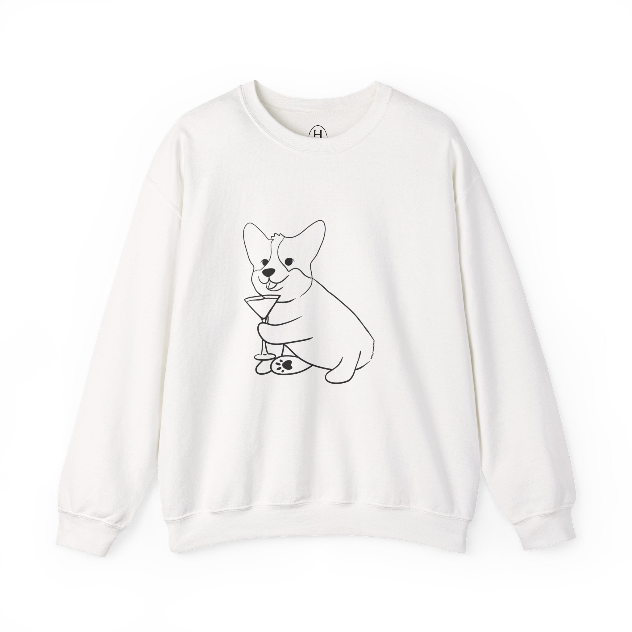 Corgi Cocktail Crewneck Sweatshirt