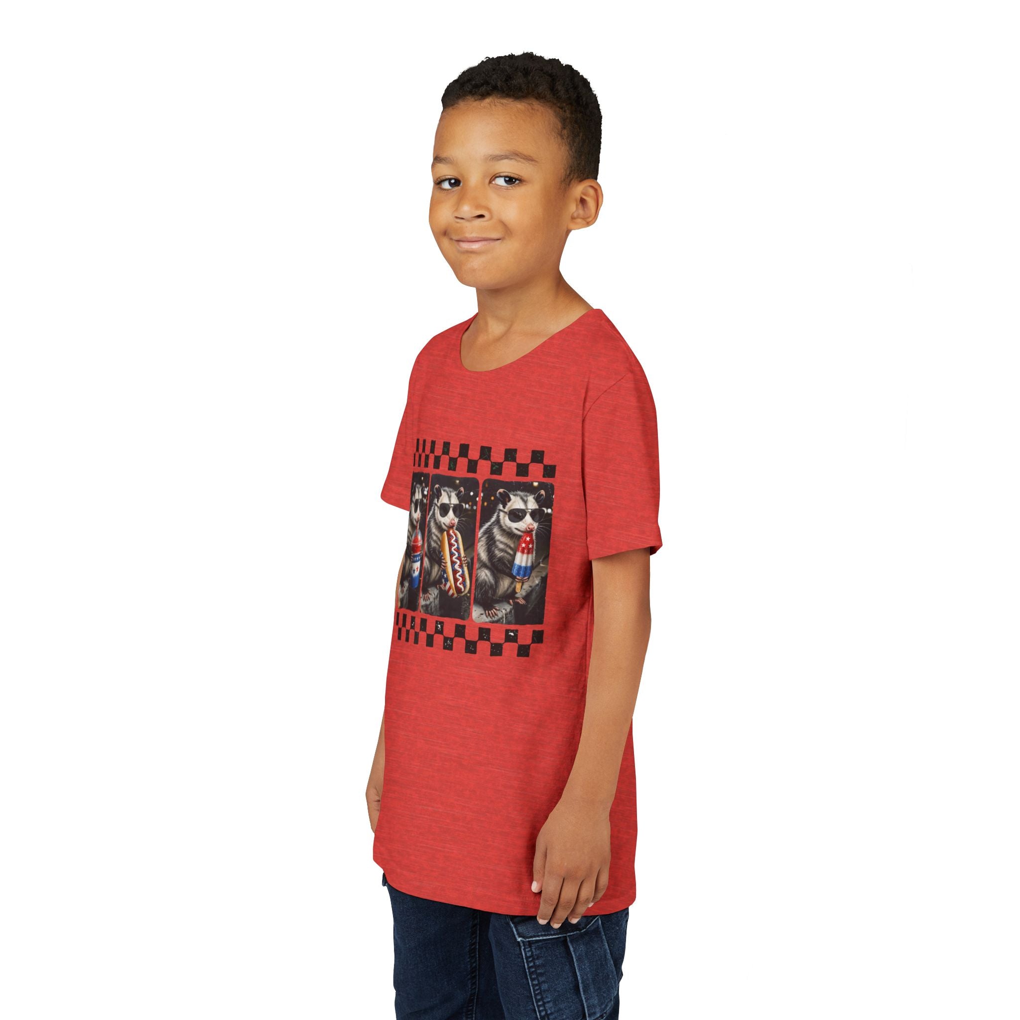 Opossum 4th of July Youth Graphic Tee