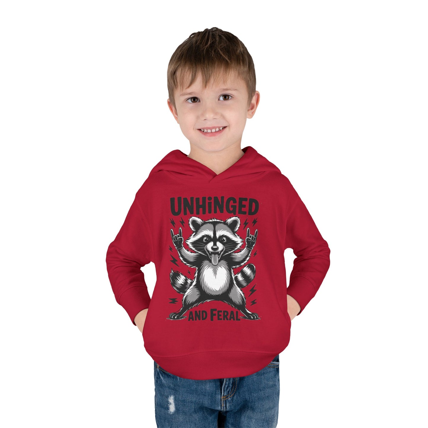 "Unhinged and Feral" Toddler Hoodie