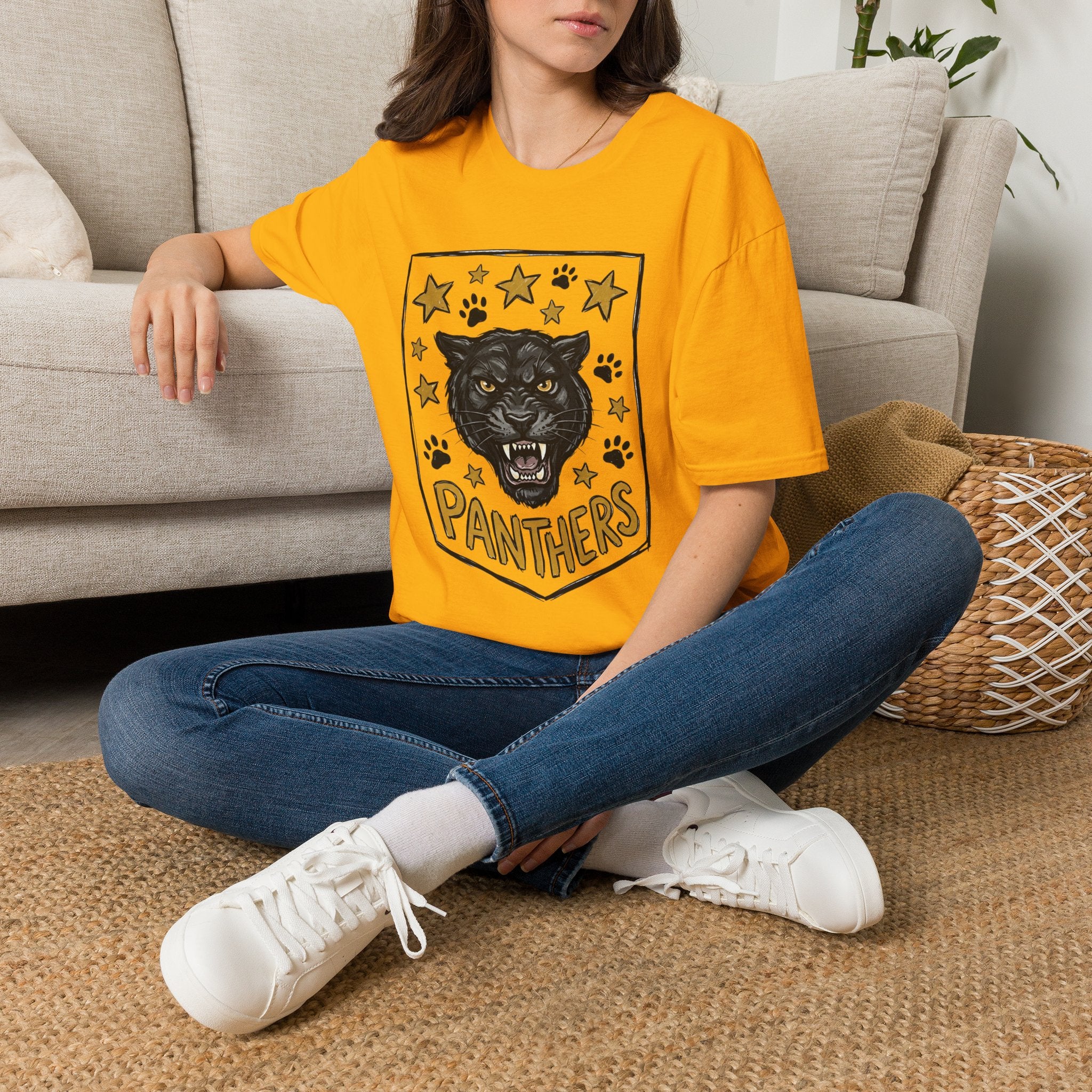 Panthers Vintage Mascot T‑Shirt