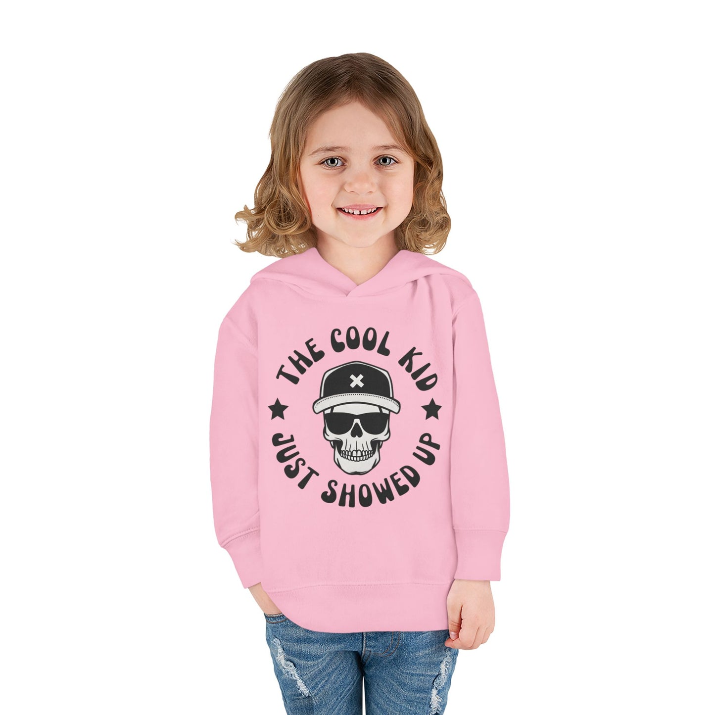 "The Cool Kid Just Showed Up" Toddler Hoodie