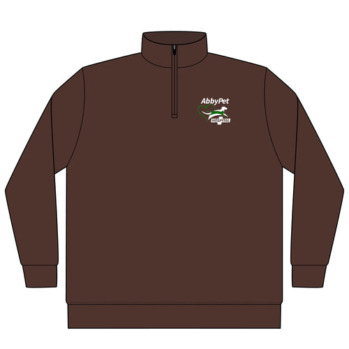 Abby Pet Logo Embroidered Quarter-Zip Pullover