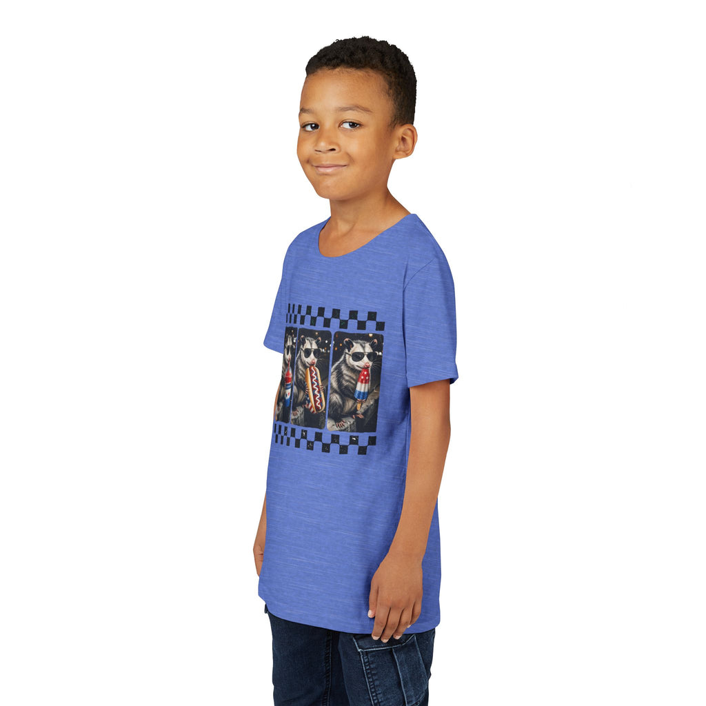 Opossum 4th of July Youth Graphic Tee