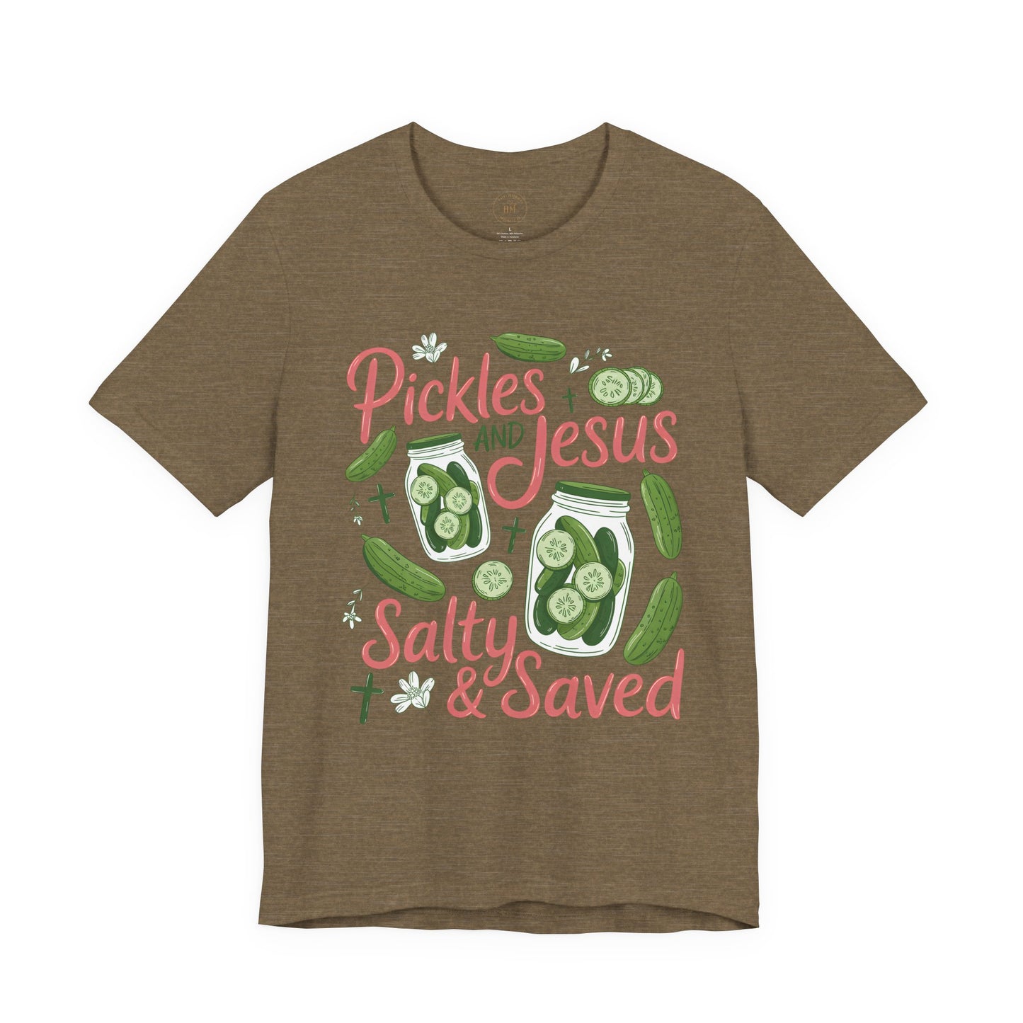 Pickles and Jesus Salty & Saved T-Shirt