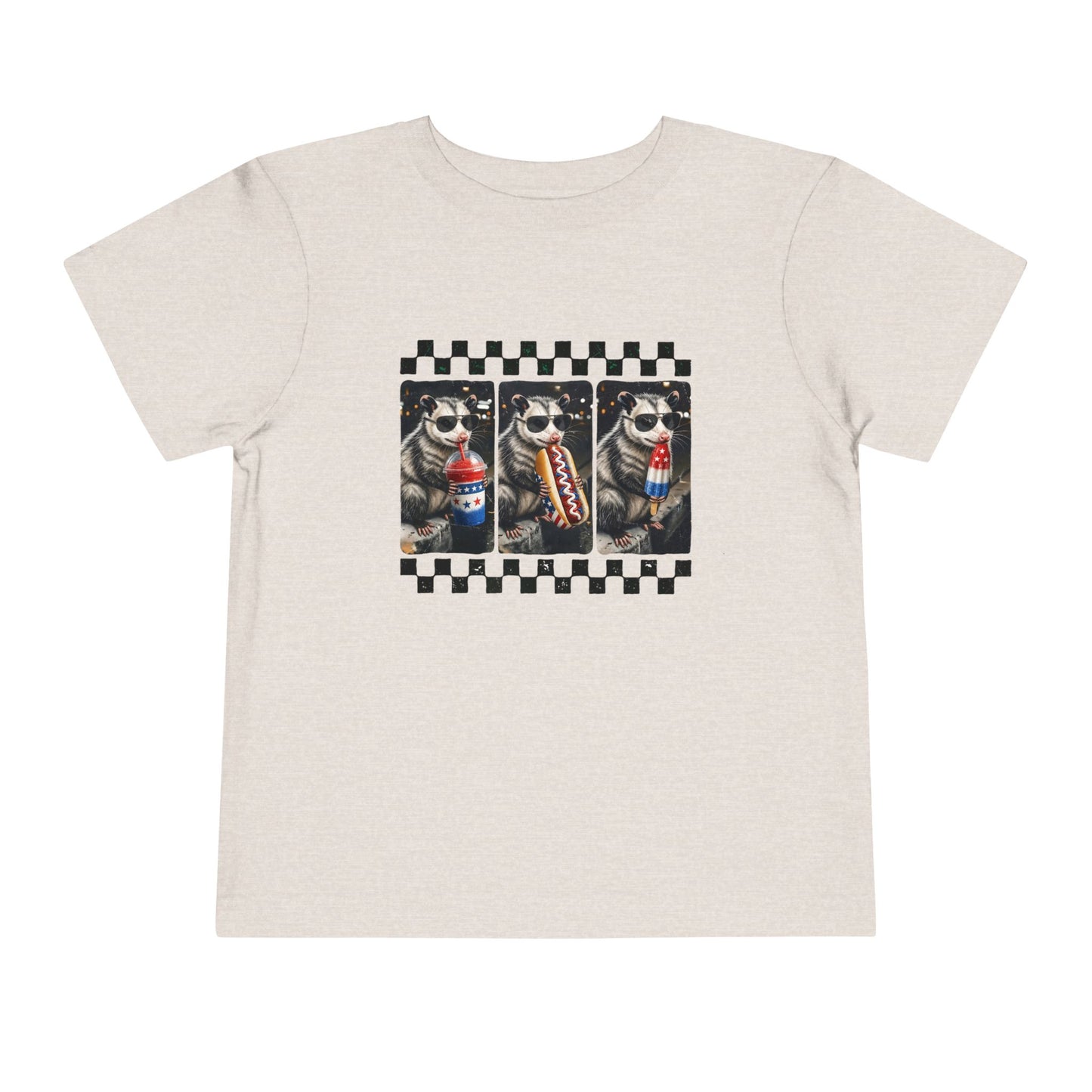 Opossum 4th of July Toddler Graphic T-shirt