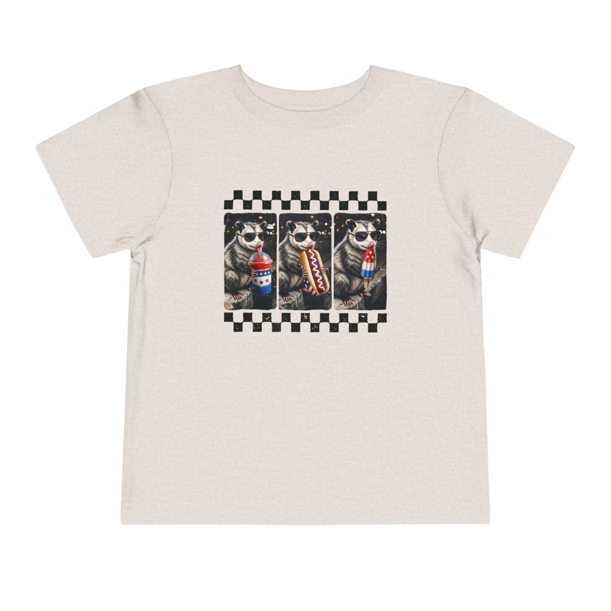 Opossum 4th of July Toddler Graphic T-shirt