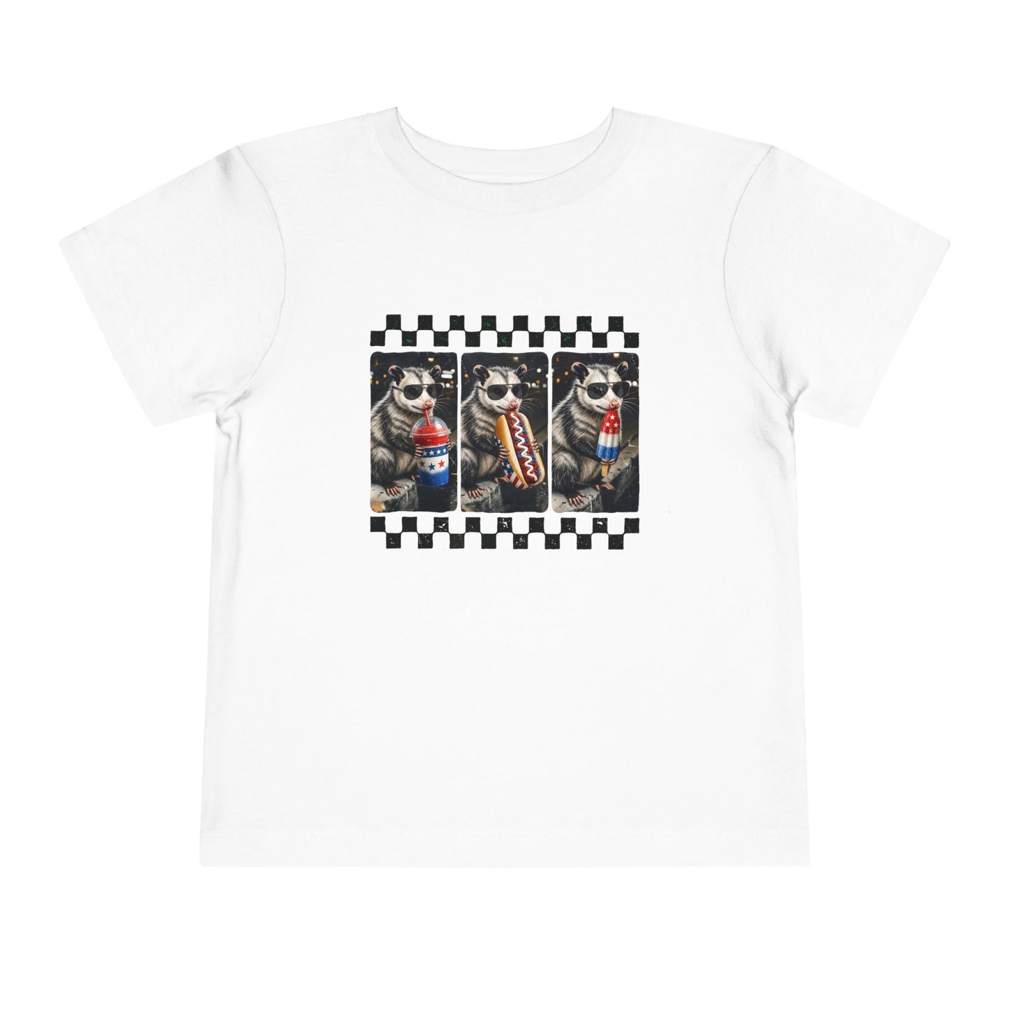 Opossum 4th of July Toddler Graphic T-shirt