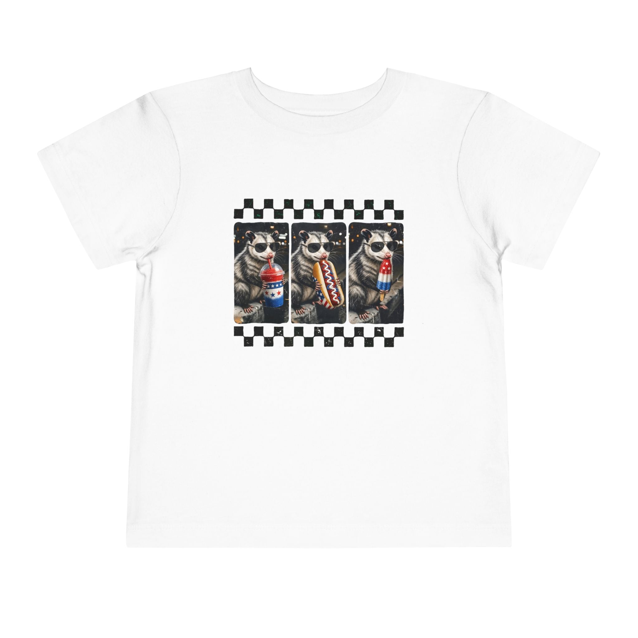 Opossum 4th of July Toddler Graphic T-shirt