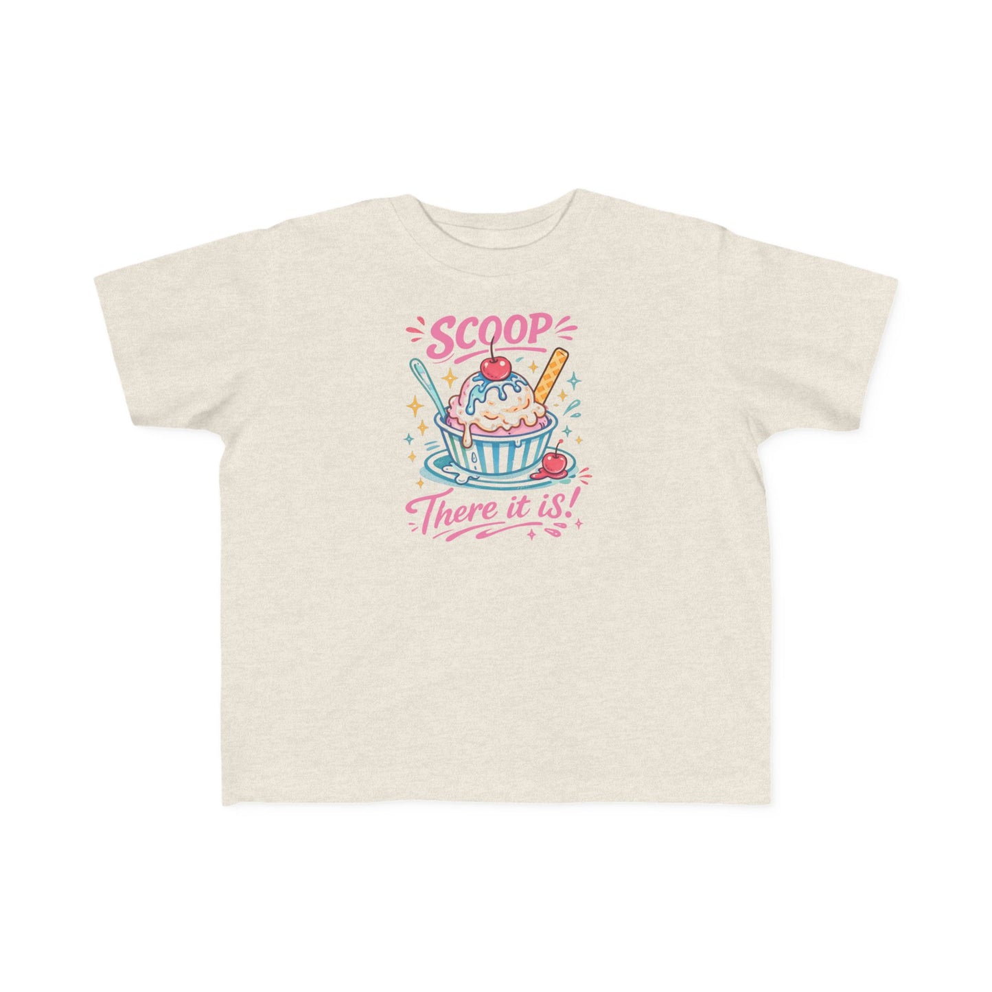 "Scoop There It Is" Ice Cream Toddler Tee