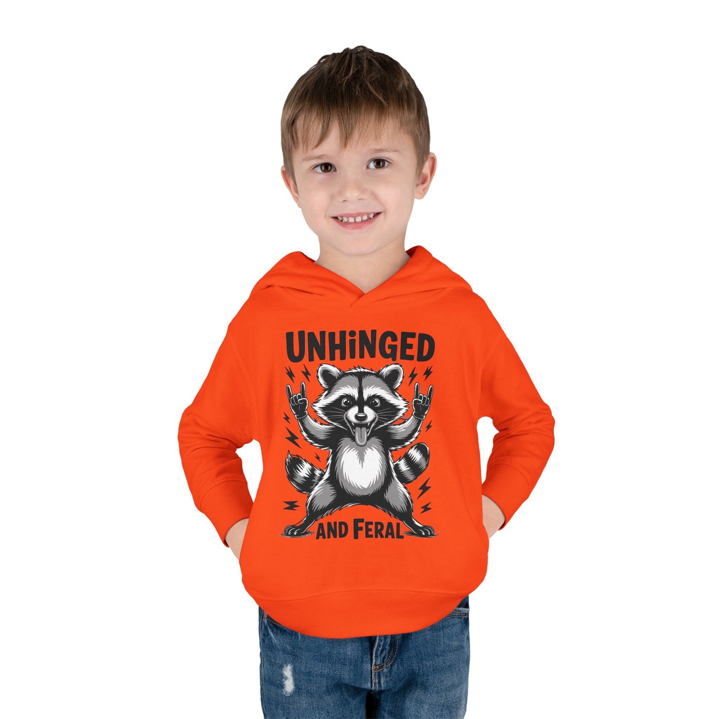 "Unhinged and Feral" Toddler Hoodie