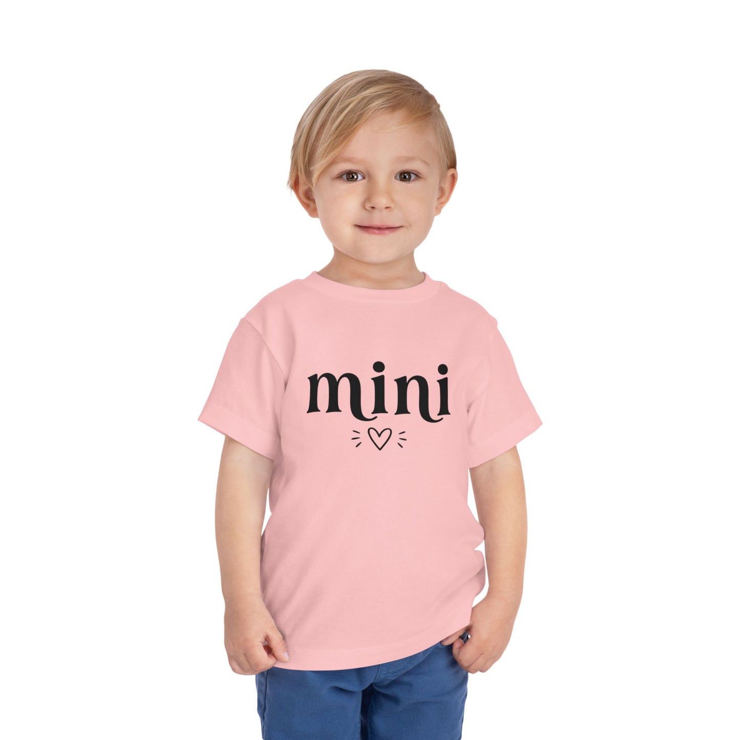 Toddler Tee — "mini" Heart Graphic