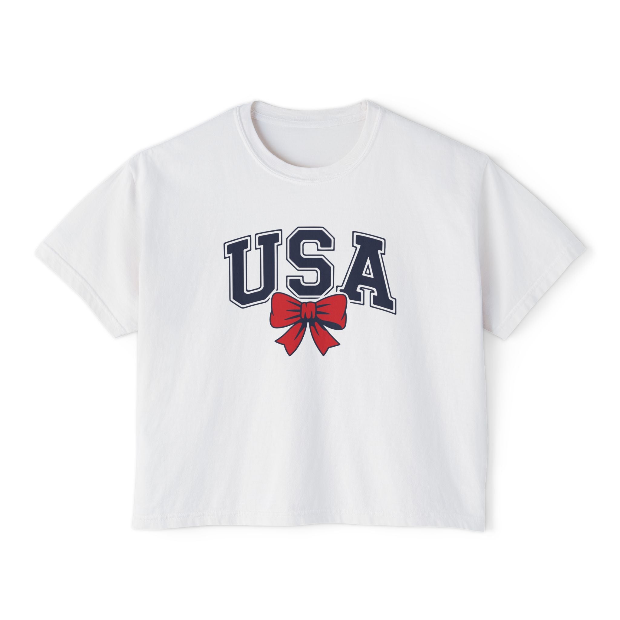 USA Patriotic Crop T-Shirt