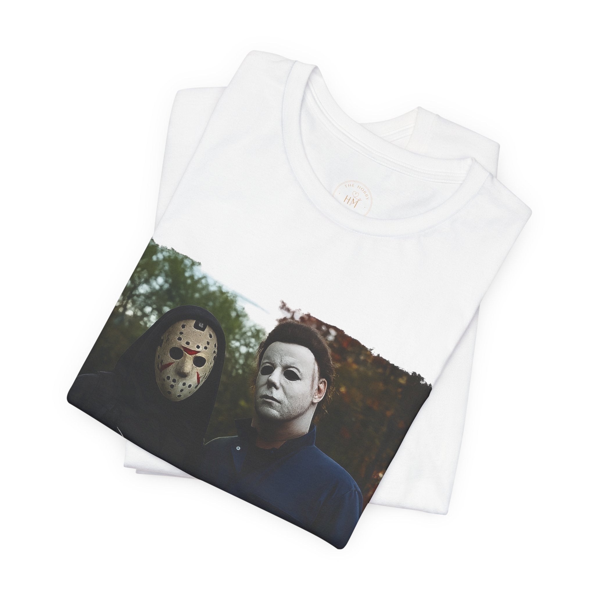 Horror Mask Duo Halloween Graphic Tee