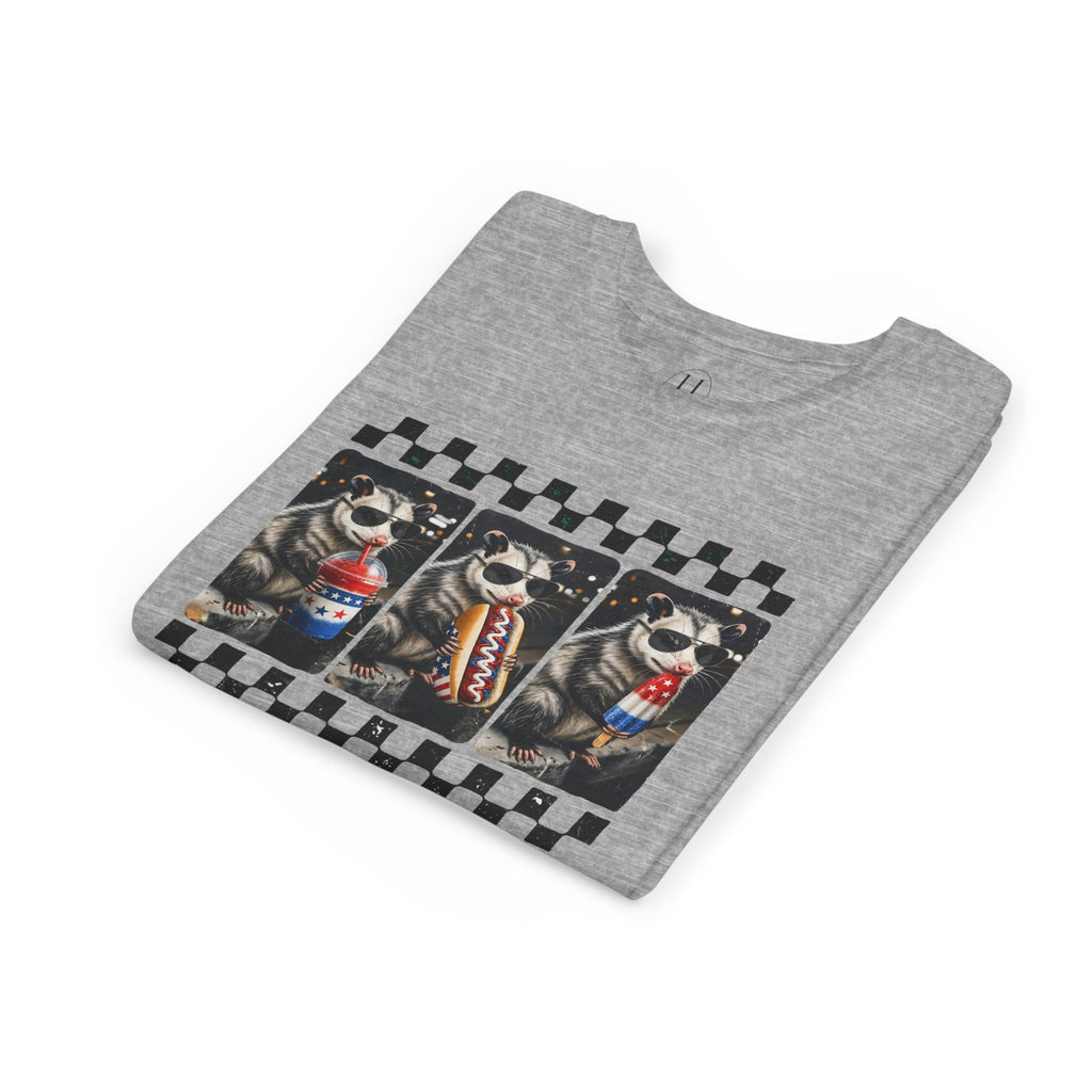 Opossum 4th of July Youth Graphic Tee