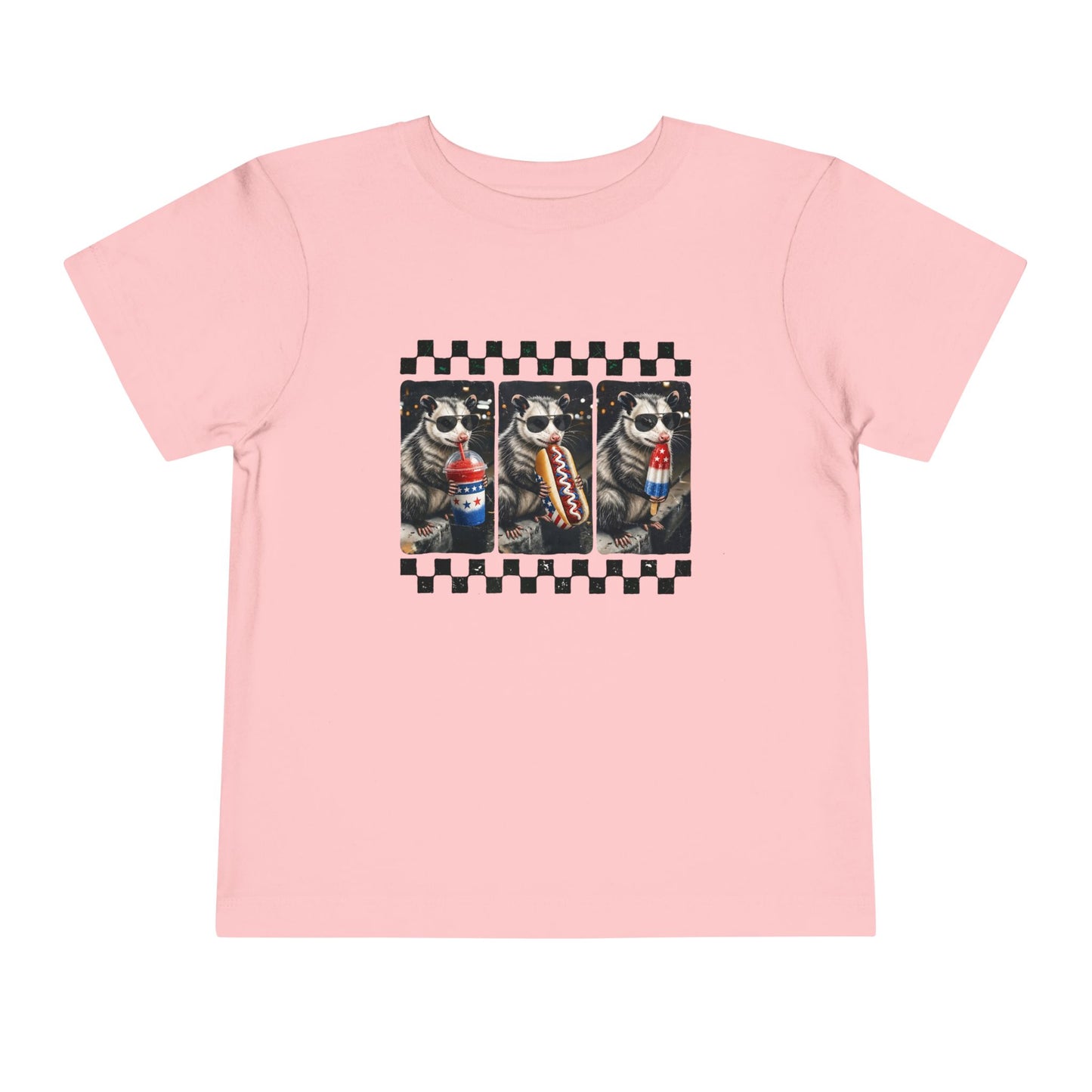 Opossum 4th of July Toddler Graphic T-shirt