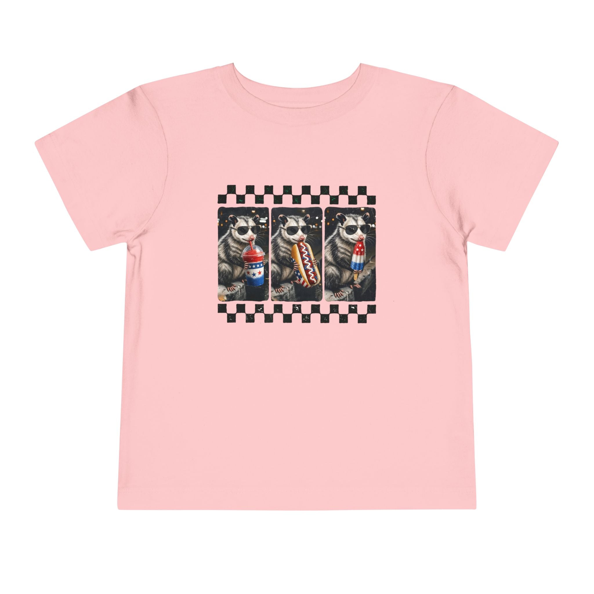 Opossum 4th of July Toddler Graphic T-shirt