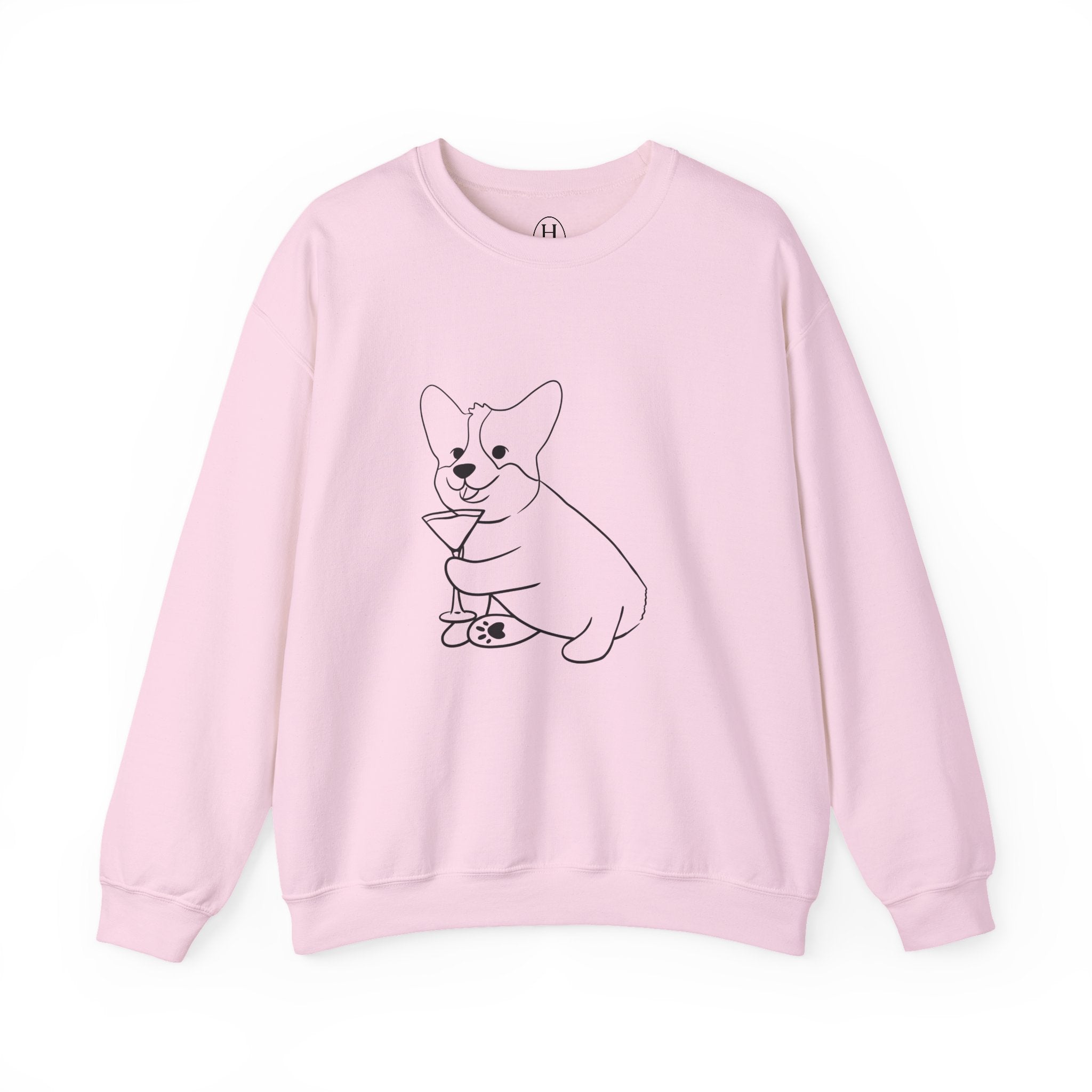 Corgi Cocktail Crewneck Sweatshirt