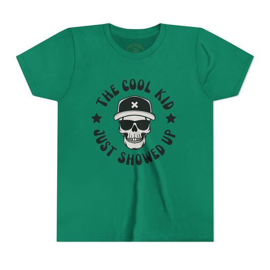 Youth Skull | "The Cool Kid Just Showed Up" Kids T-Shirt