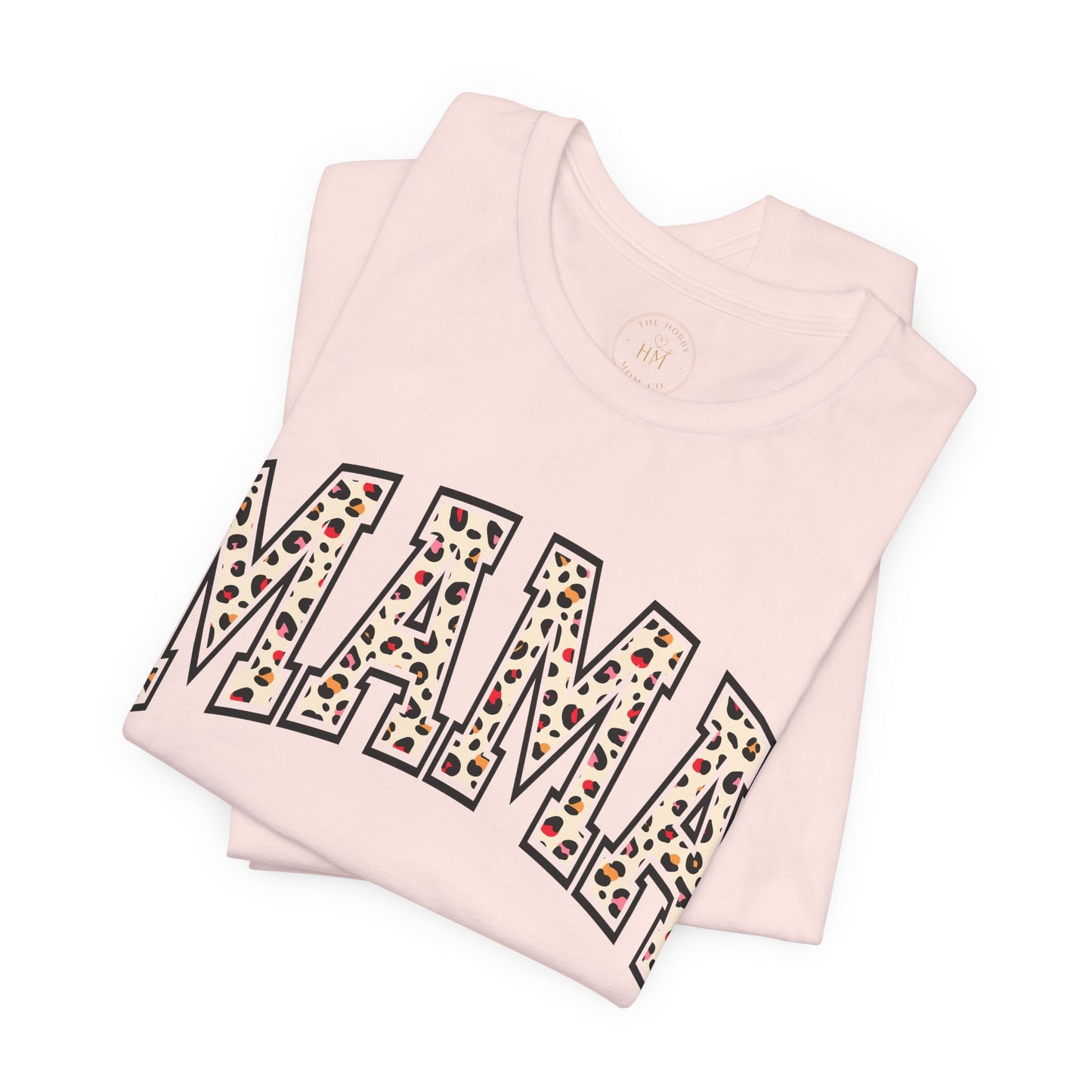 Women's Casual 'MAMA' Leopard Print Graphic Tee